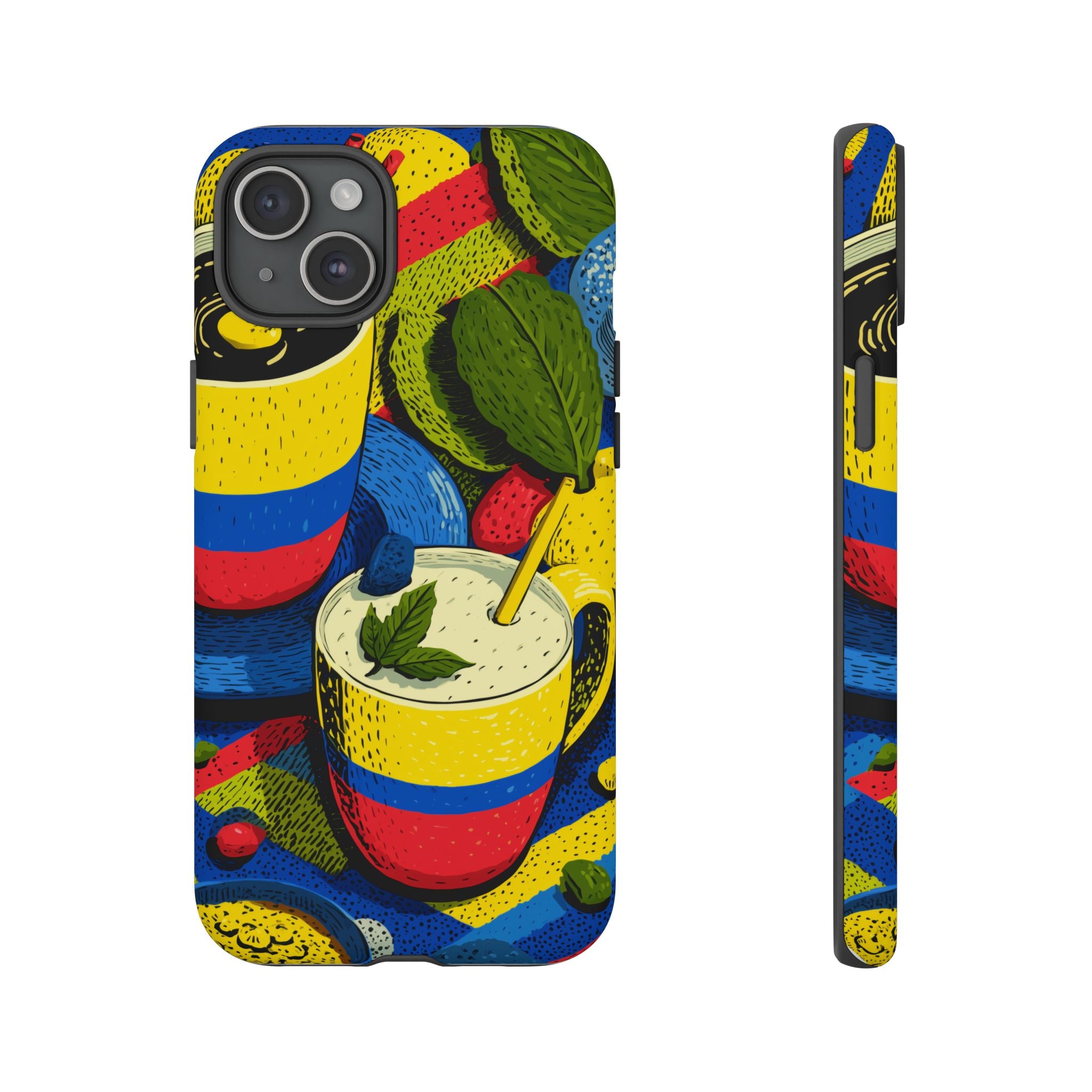 Vibrant Phone Case for Tough Cases | Colorful Colombian Art, Unique Gift, Trendy Accessory, Summer Style, Festival Must-Have