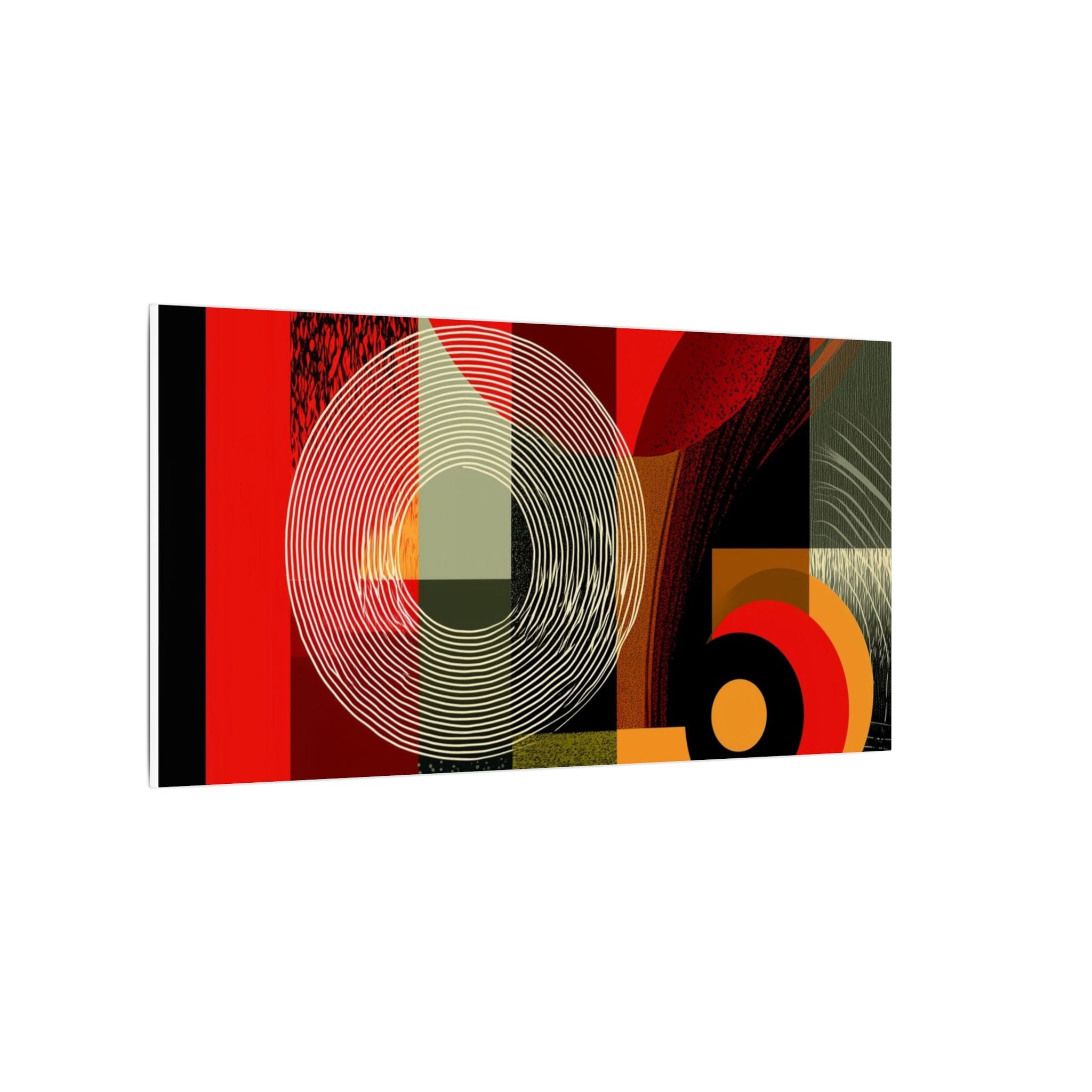 Geometric Convergence: Mid-Century Modern Abstract, Constructivist Design Principles, Bold Chromatic Composition   |   Custom Orders