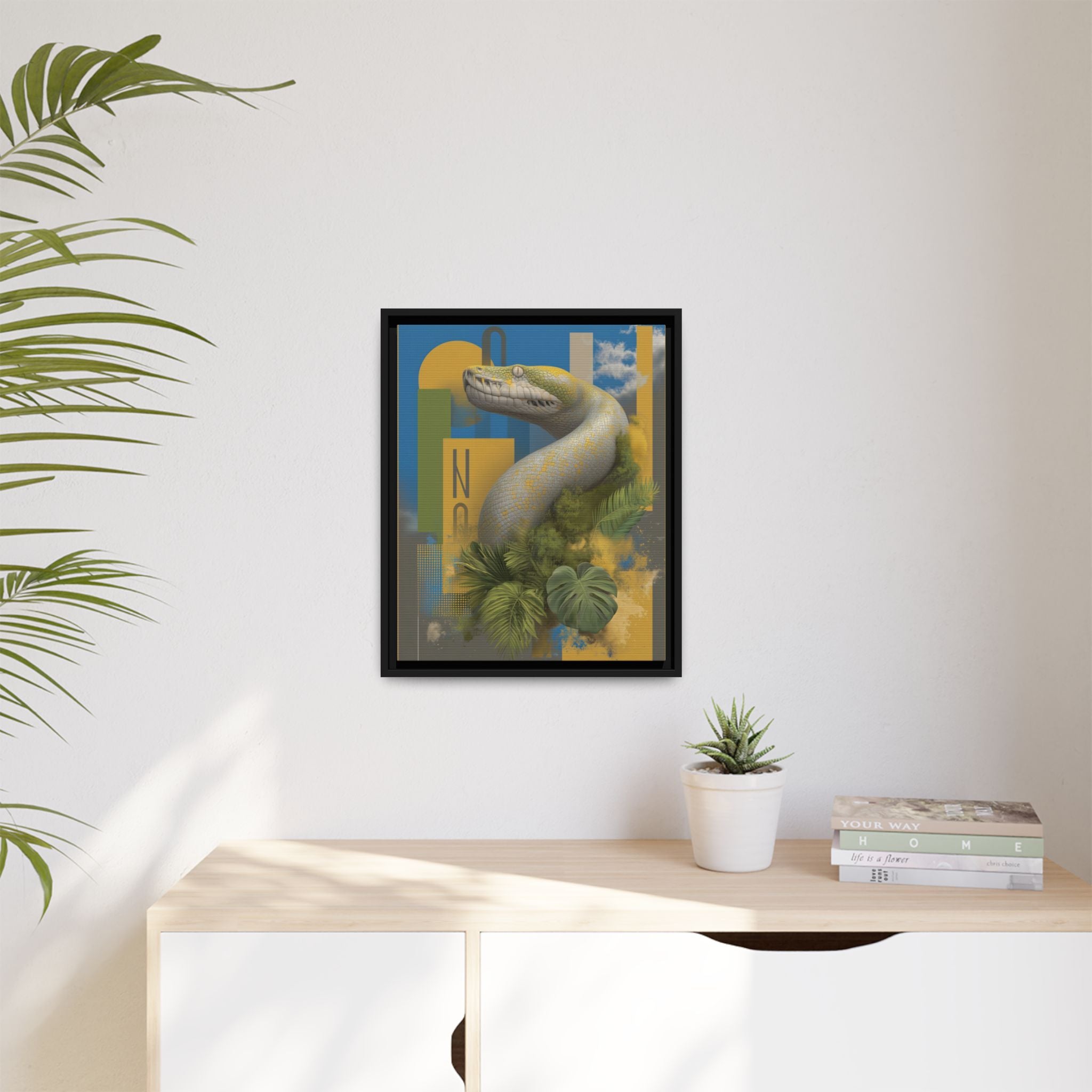 Serpent's Geometry: Tropical Realism, Digital Wildlife Composition   |    Custom Orders Available