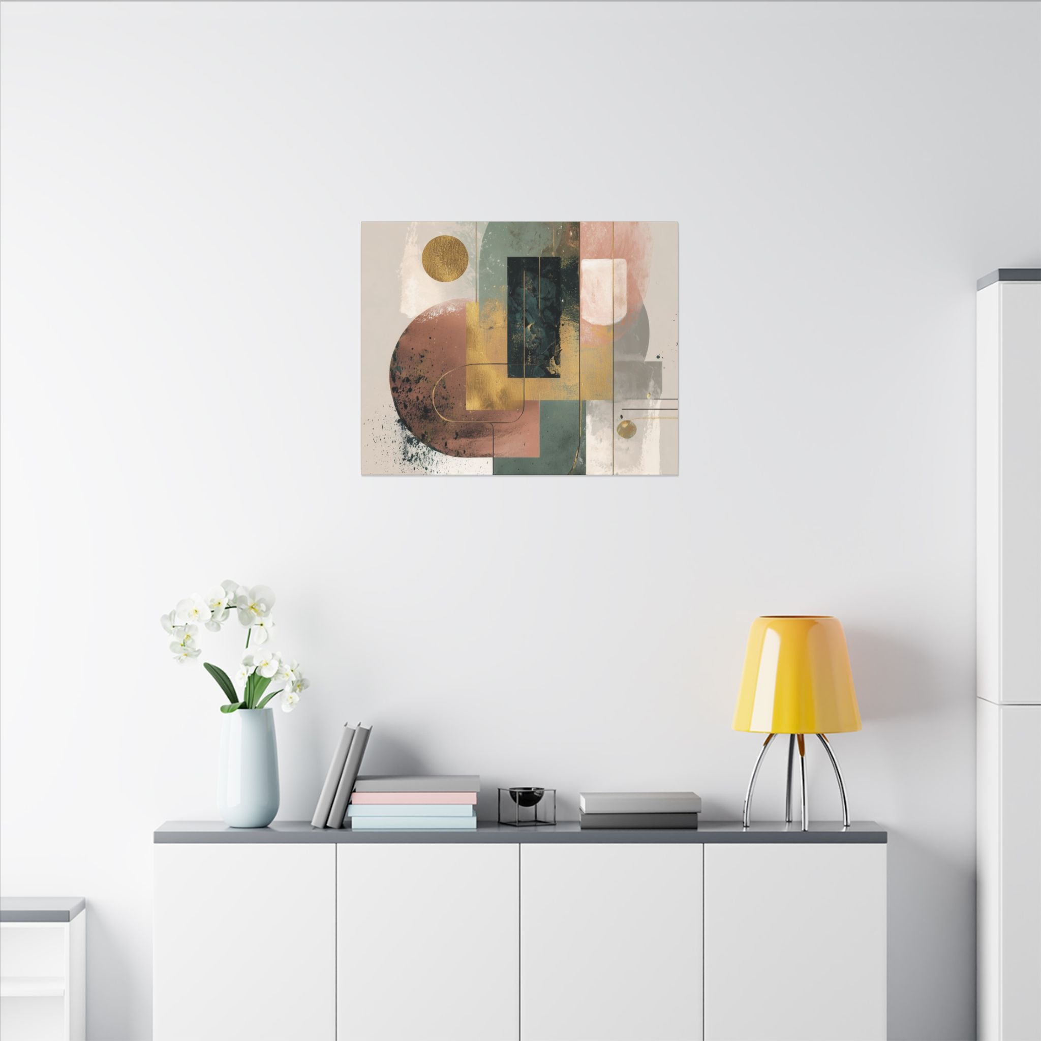 Geometric Harmony: Abstract Composition, Modernist Minimalism, Ethereal Design Layers   |   Custom Orders Accepted