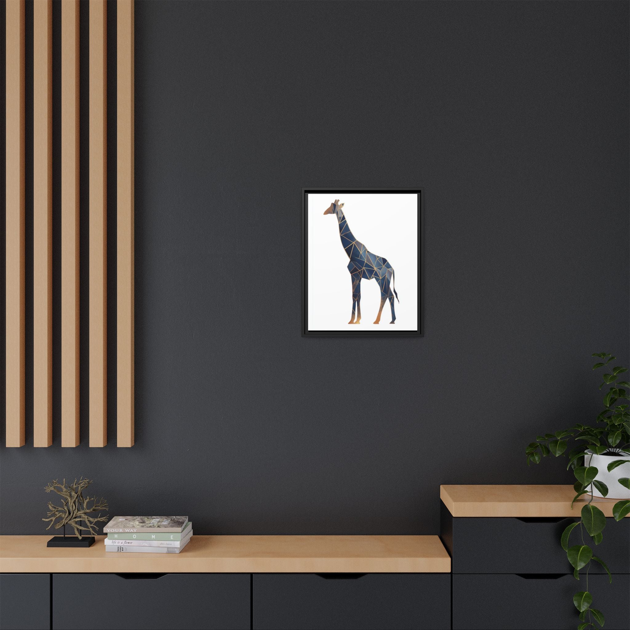 Geometric Giraffe: Modern Wildlife Art, Angular Minimalist Design   |  Personalized & Custom Orders Available