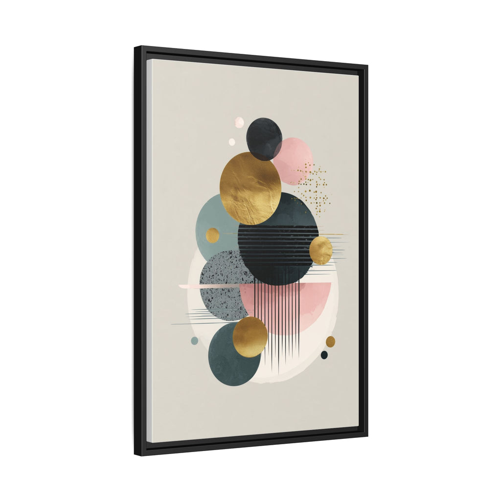 Geometric Harmony: Intersecting Circles, Mid-Century Modern Design, Abstract Metallic Composition   |   Custom Orders Accepted