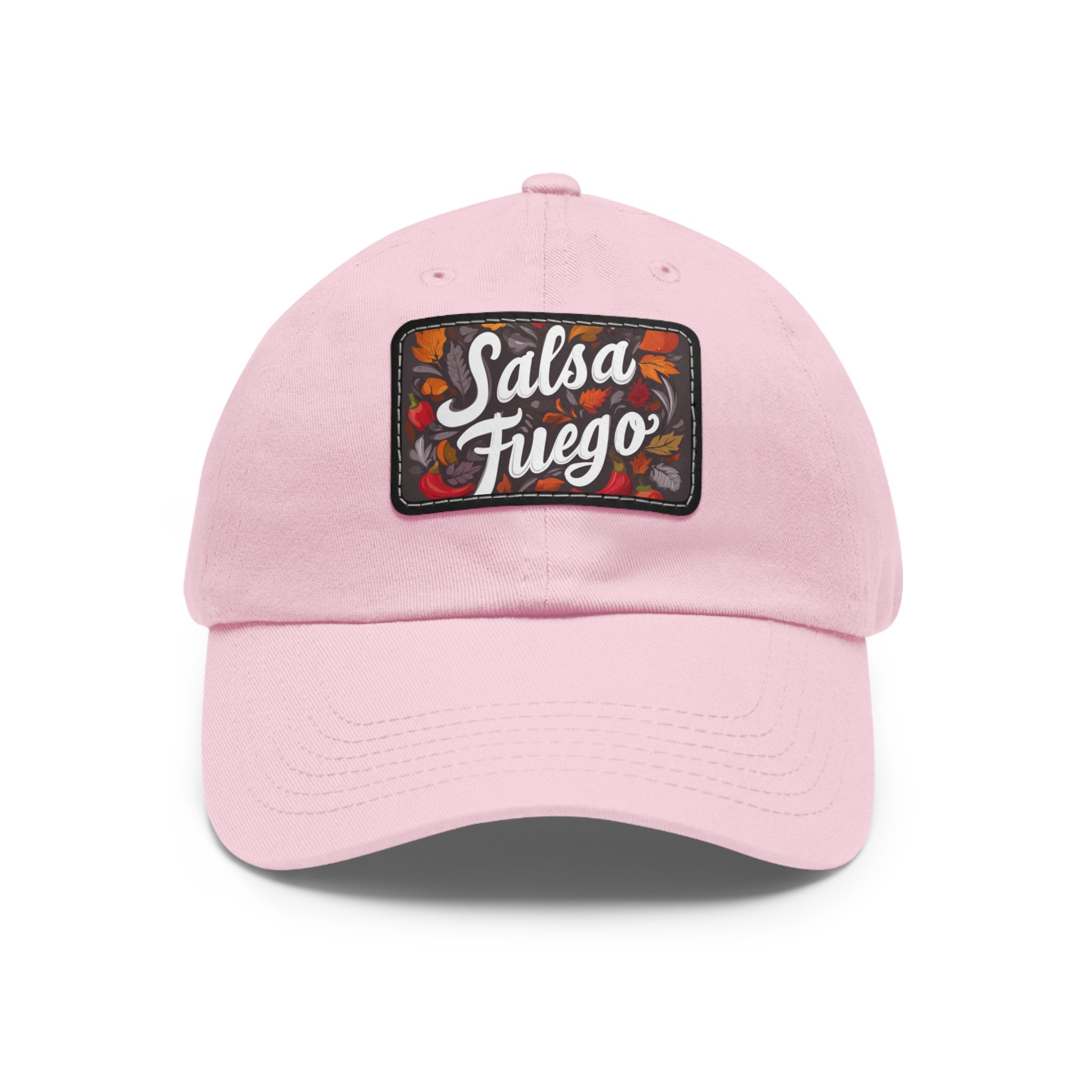 Salsa Fuego Floral Dad Hat with Leather Patch (Rectangle)
