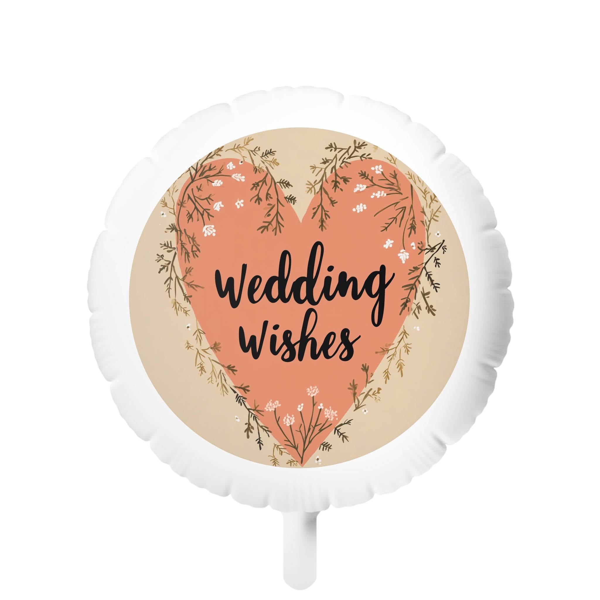 Wedding Wishes Mylar Balloon