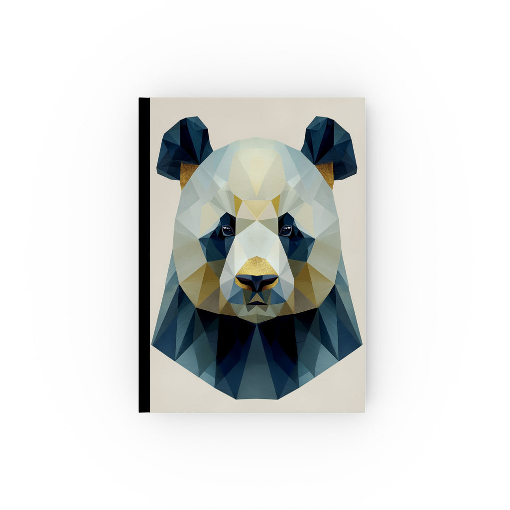 Personalized Journal    |  Geometric Wilderness: Low-Poly Bear Portrait, Abstract Animal Art, Modern Geometric Design