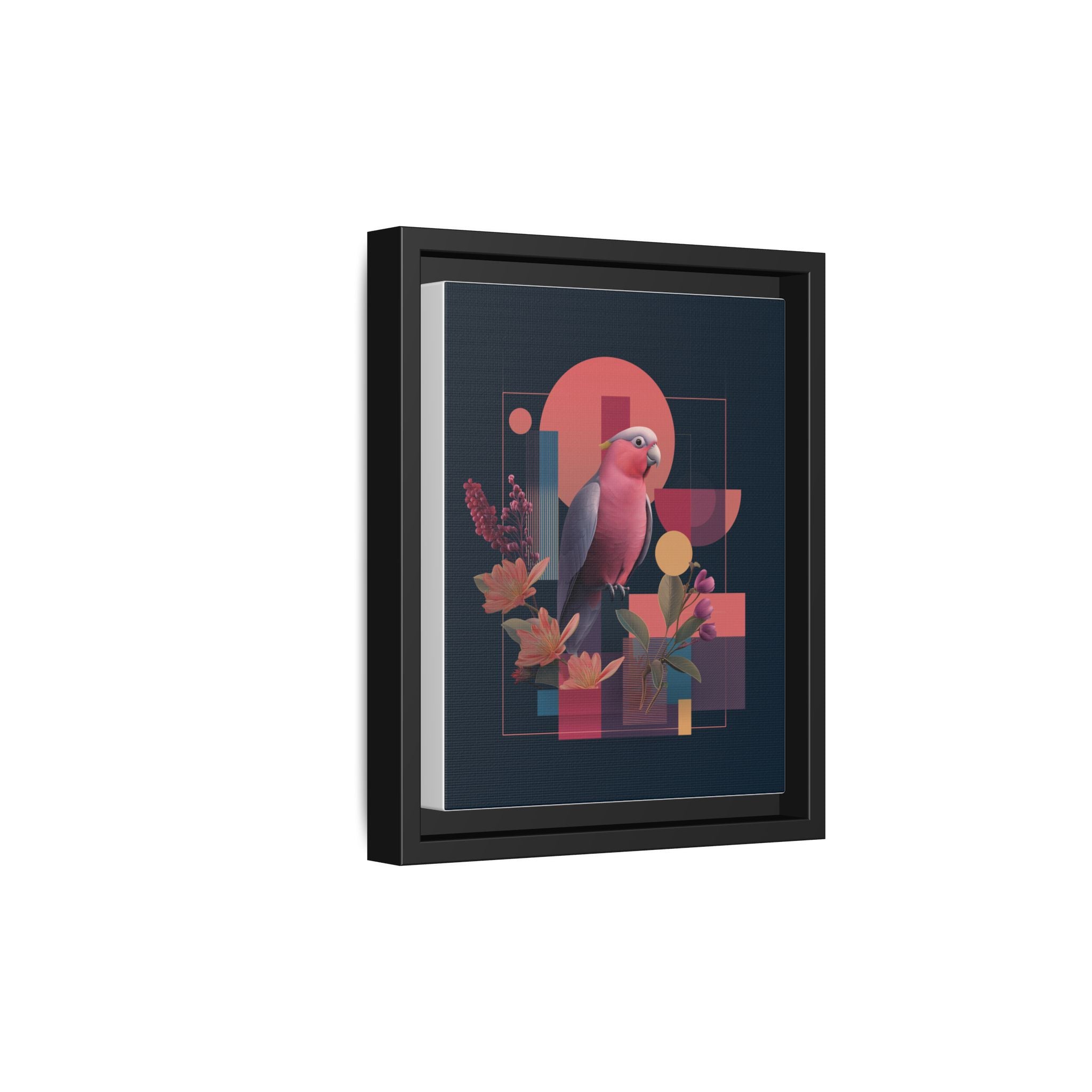Geometric Rose Galah: Digital Art Deco, Retro-Futuristic Parrot Composition   |    Custom Orders Available
