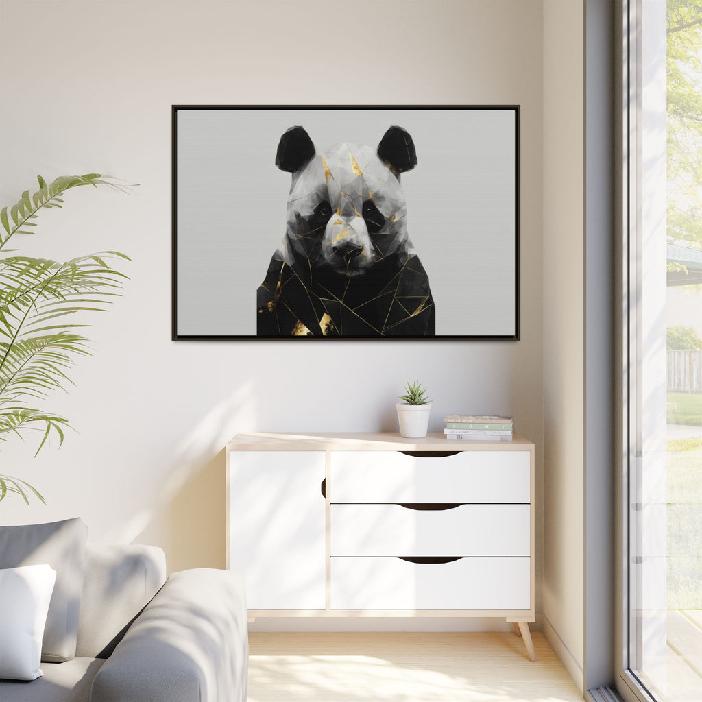 Fractured Panda: Geometric Wildlife Art, Low-Poly Contemporary Portrait   |  Personalized & Custom Orders Available