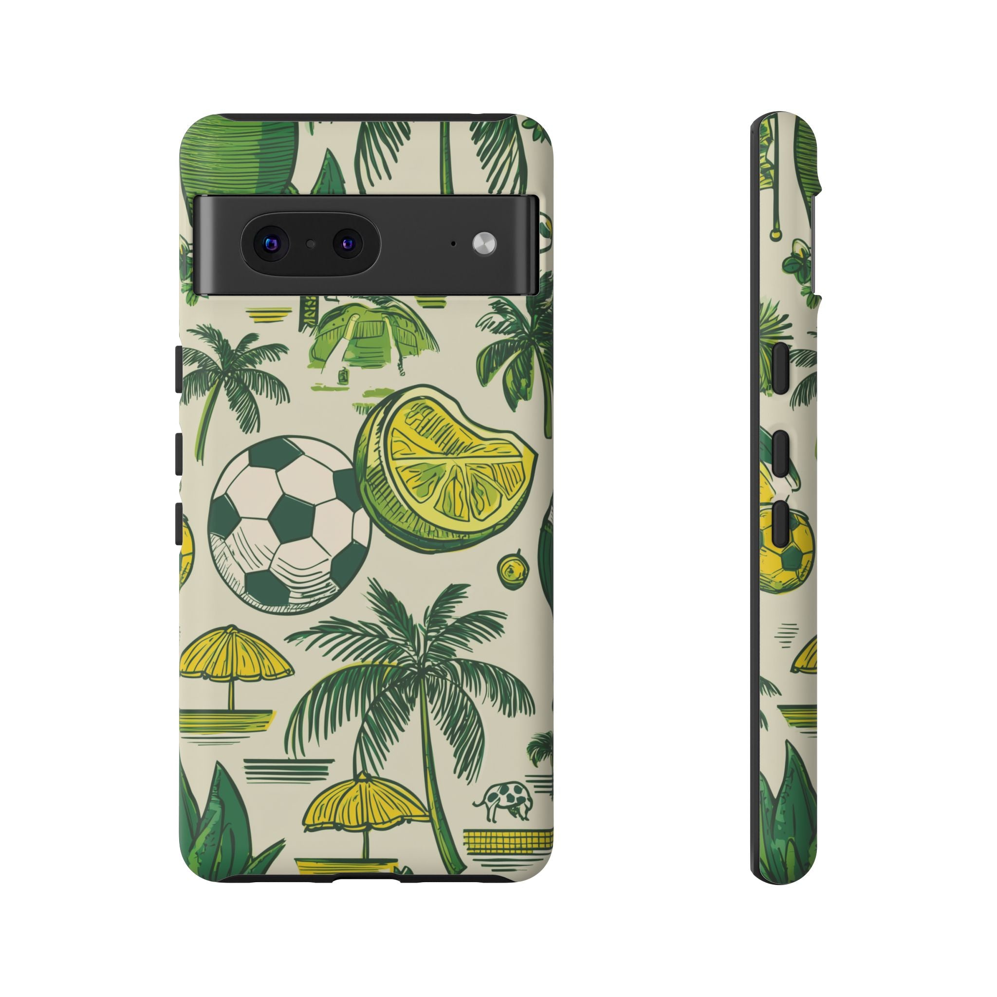 Summer Tough Cases: Sporty Tropical Phone Case, Fun Beach Vibe Phone Accessory, Summer Travel Gift, Colorful Phone Cover, Casual Style Tech