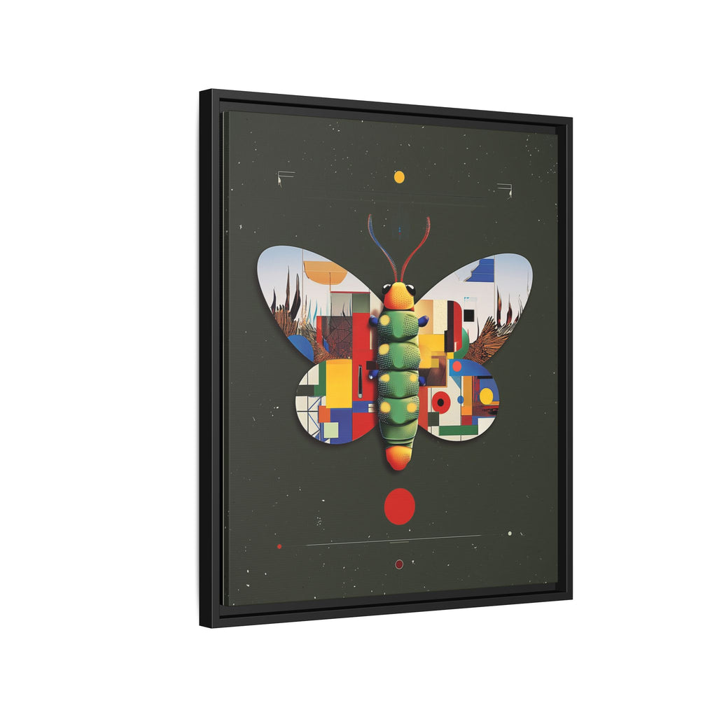 Geometric Butterfly Framed Print : Digital Cubist Interpretation, Modernist Entomological Design   |  Personalized & Custom Orders Available