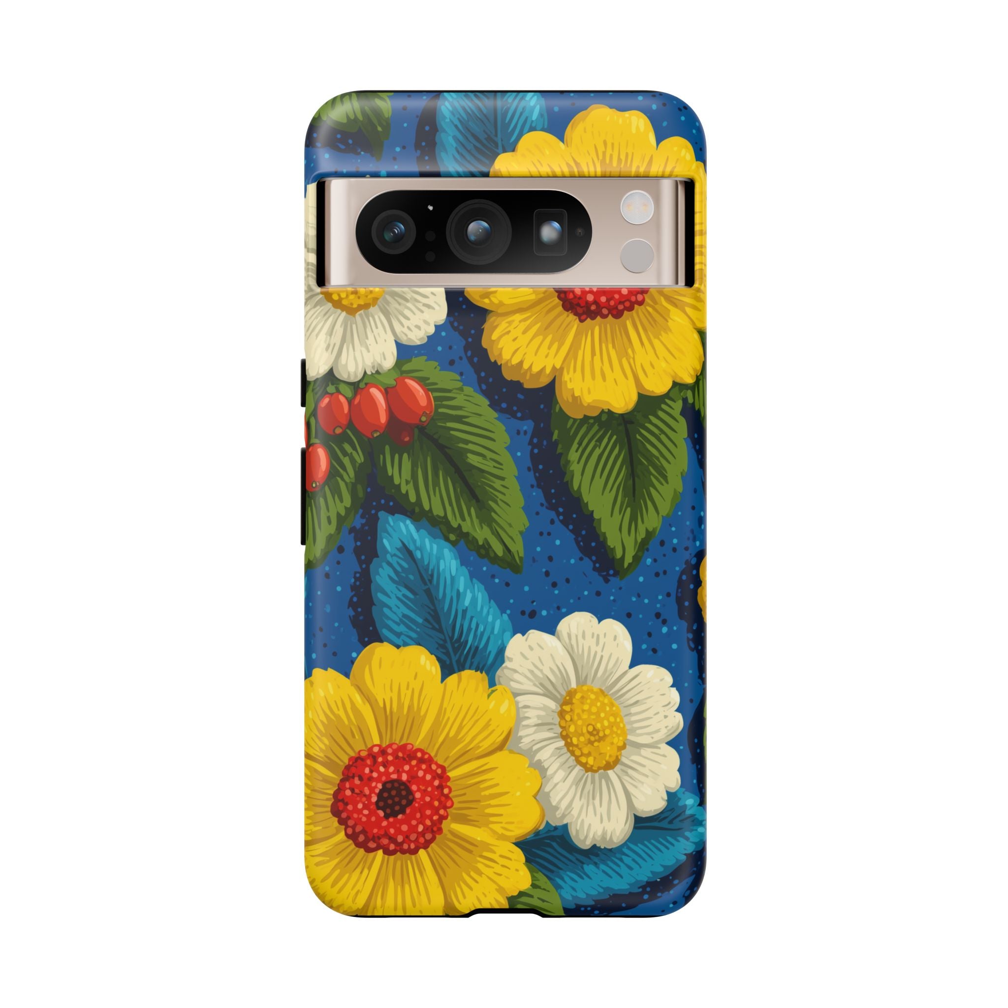 Summer Tough Cases: Floral Fine Art Phone Case, Fun Beach Vibe Phone Accessory, Summer Travel Gift, Colorful Phone Cover, Casual Style Tech