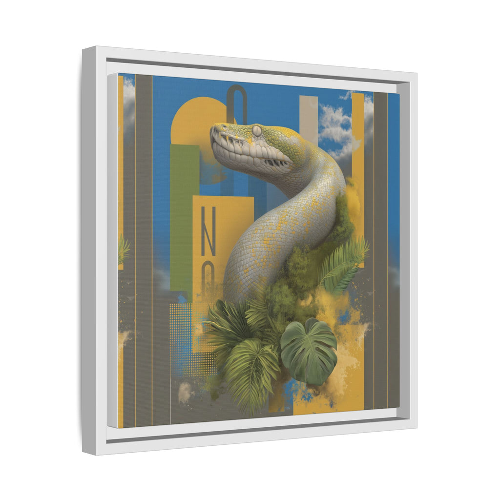 Serpent's Geometry: Tropical Anaconda Graphic Design, Modern Wildlife Illustration   |  Personalized & Custom Orders Available