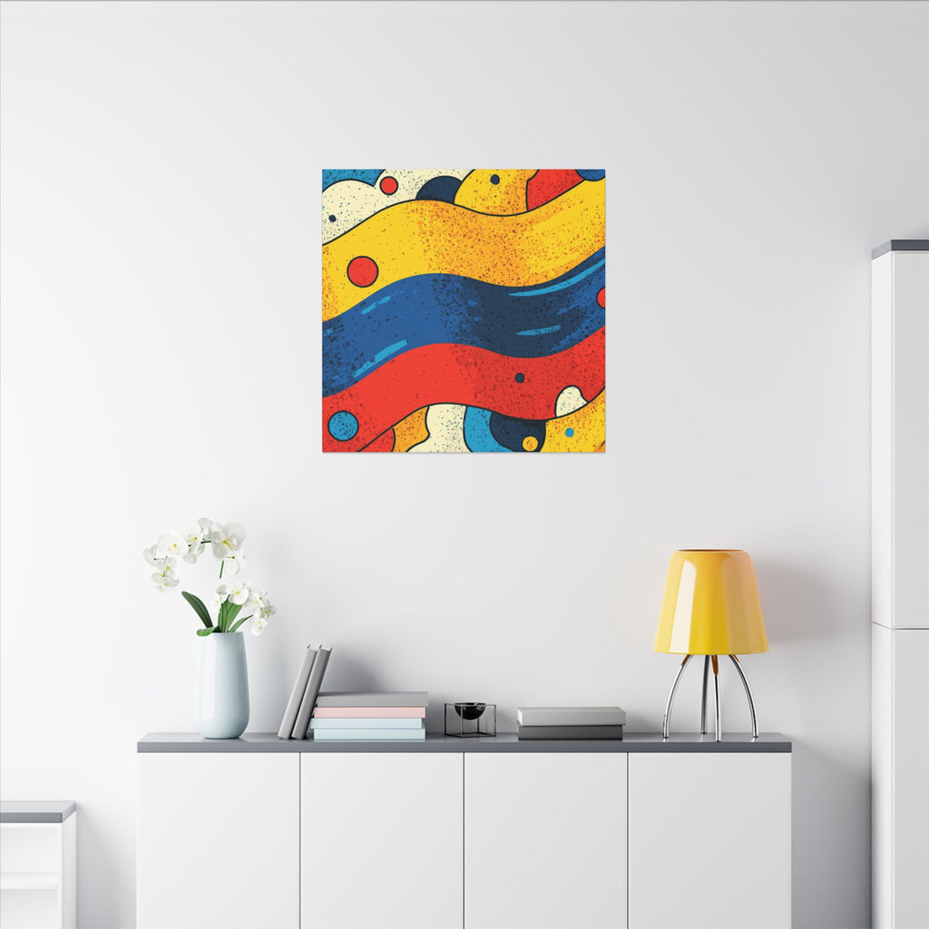 Fluid Dynamics: Retro Abstract Shapes, Mid-Century Modern Motion, Geometric Color Waves   |   Custom Orders Accepted