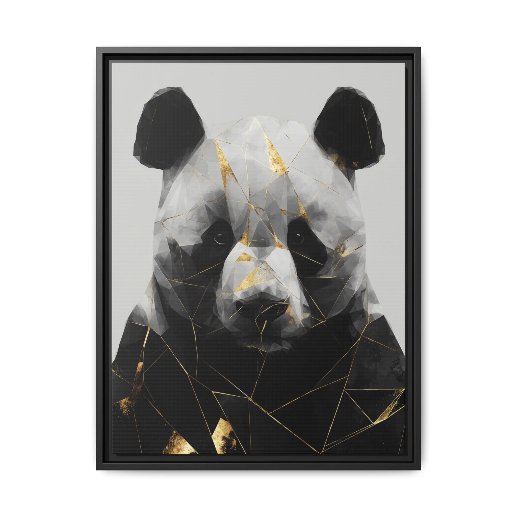 Fractured Panda: Geometric Wildlife Art, Low-Poly Contemporary Portrait   |  Personalized & Custom Orders Available