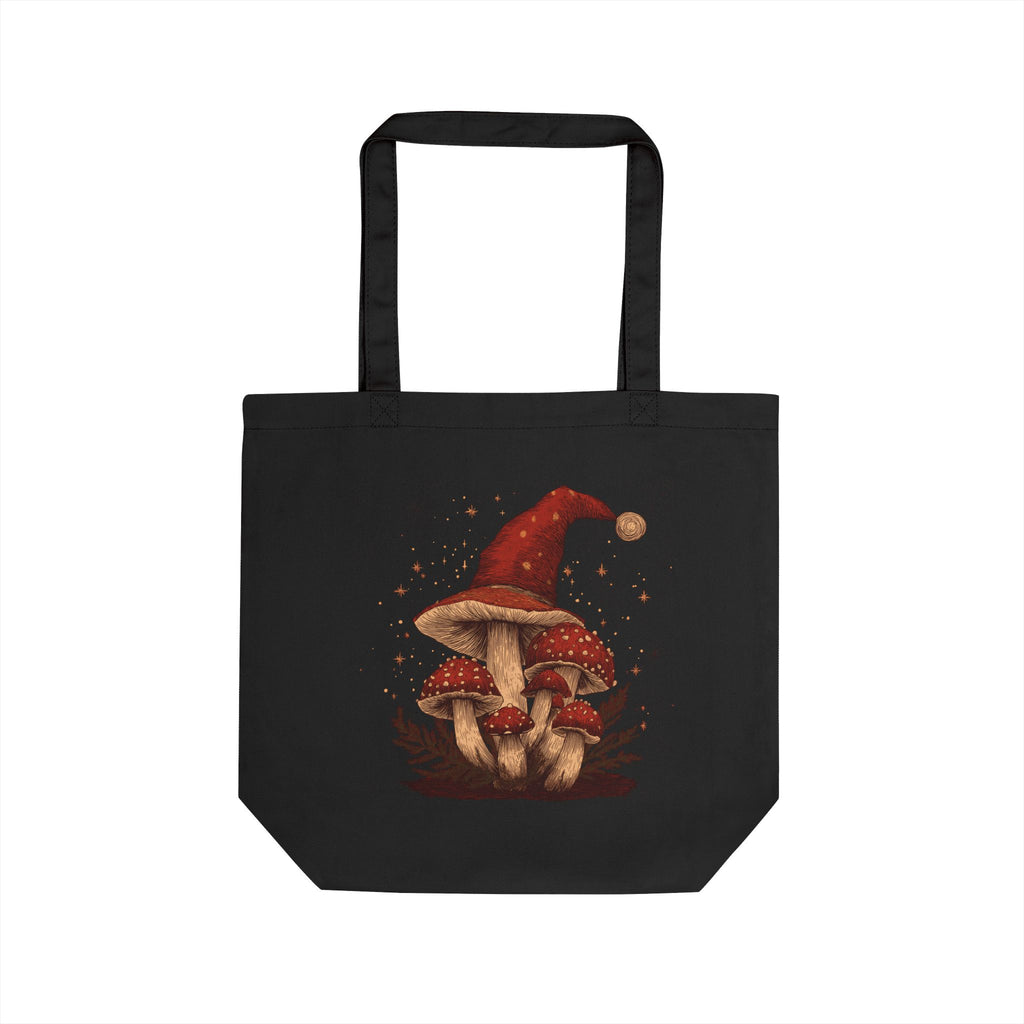 Whimsical Mushroom Christmas Eco Tote Bag   | Magic Mushroom Gift , Gift for Stoners