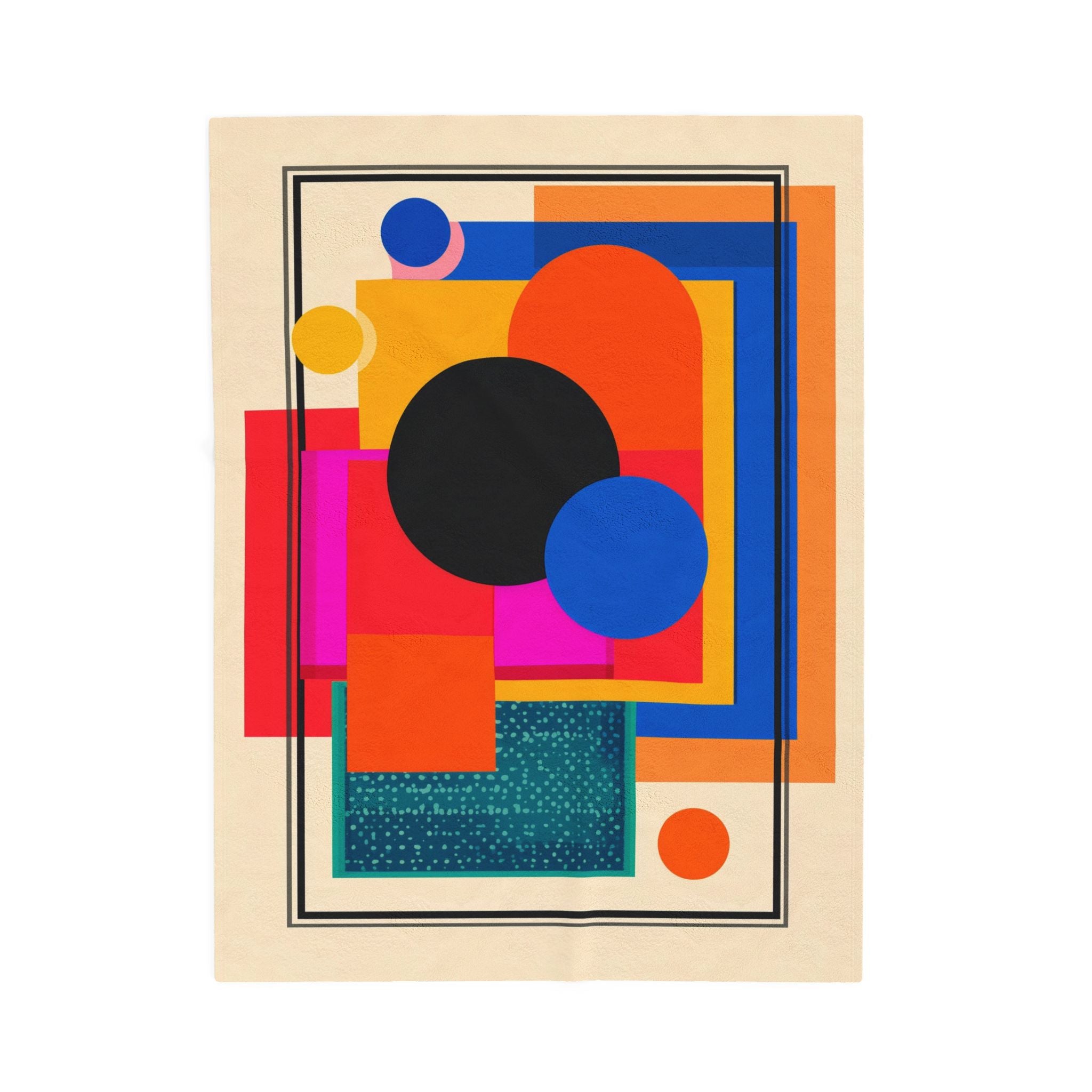 Geometric Convergence: Abstract Modernist Composition, Constructivist Color Study   |    Custom Orders Available