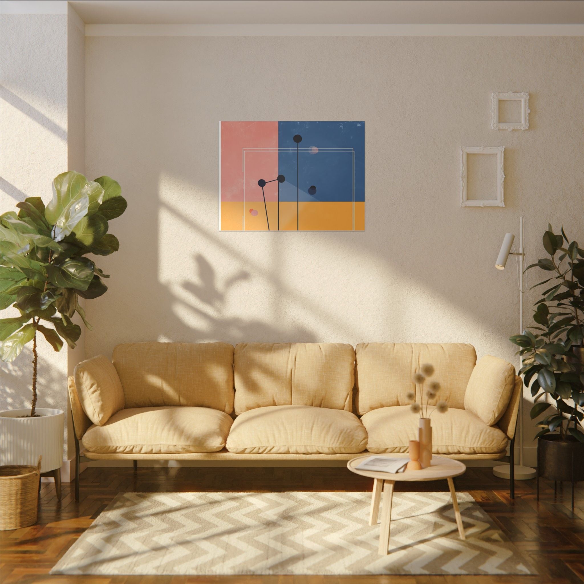 Geometric Harmony: Minimalist Color Blocks, Digital Abstract Design, Structural Contemporary Art   |   Custom Orders Accepted