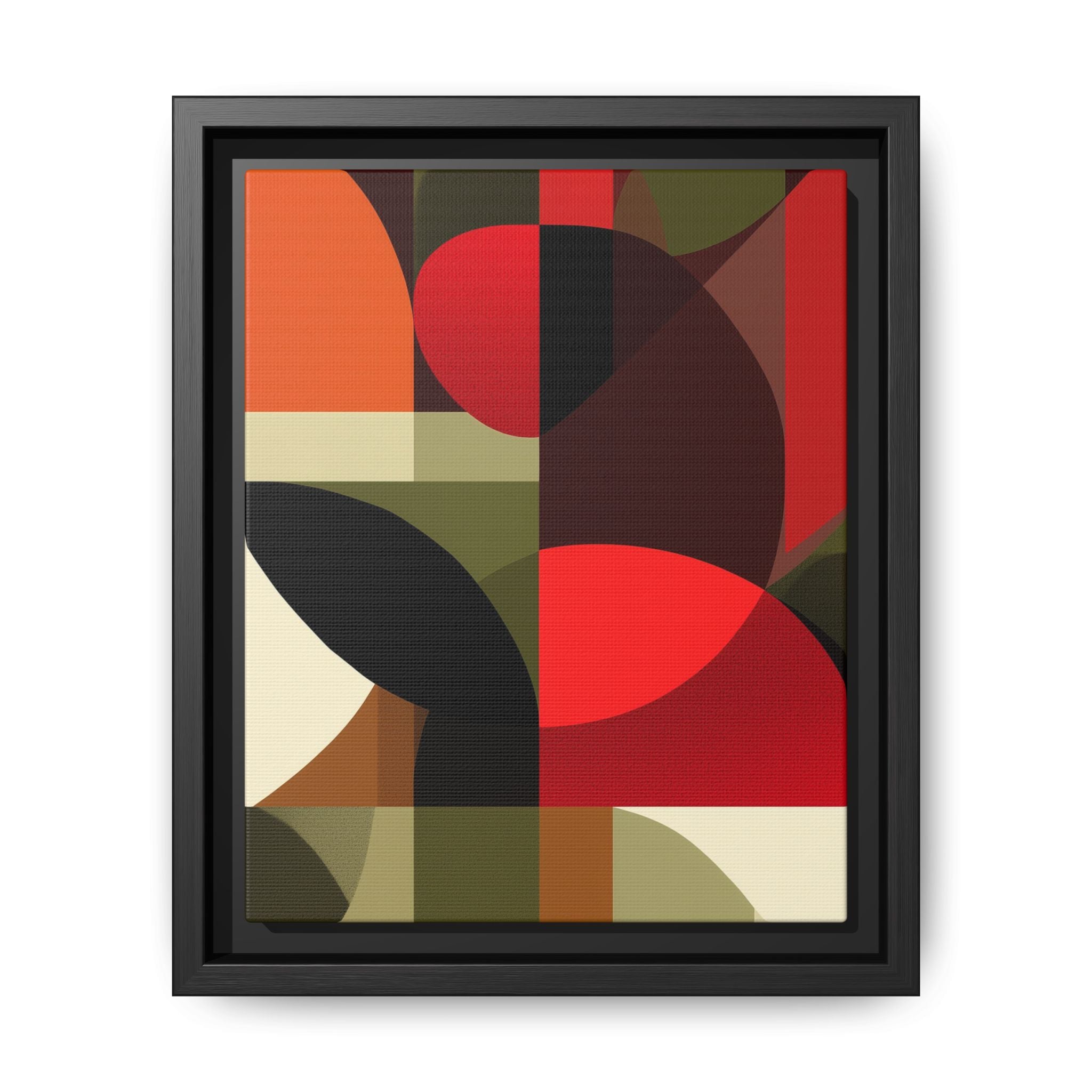 Geometric Fusion: Modern Abstract Composition, Cubist Color Blocks, Architectural Form Harmony   |   Custom Orders Accepted