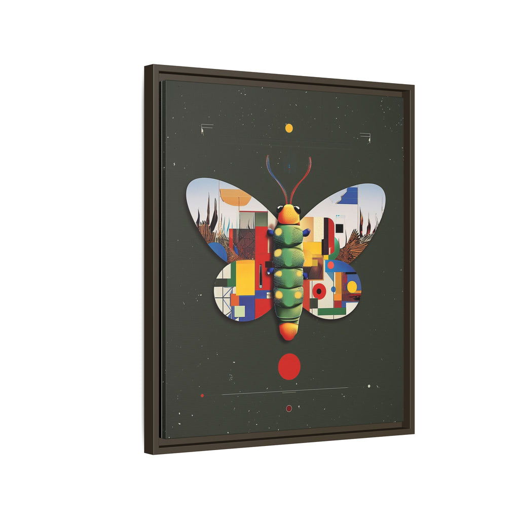 Geometric Butterfly Framed Print : Digital Cubist Interpretation, Modernist Entomological Design   |  Personalized & Custom Orders Available