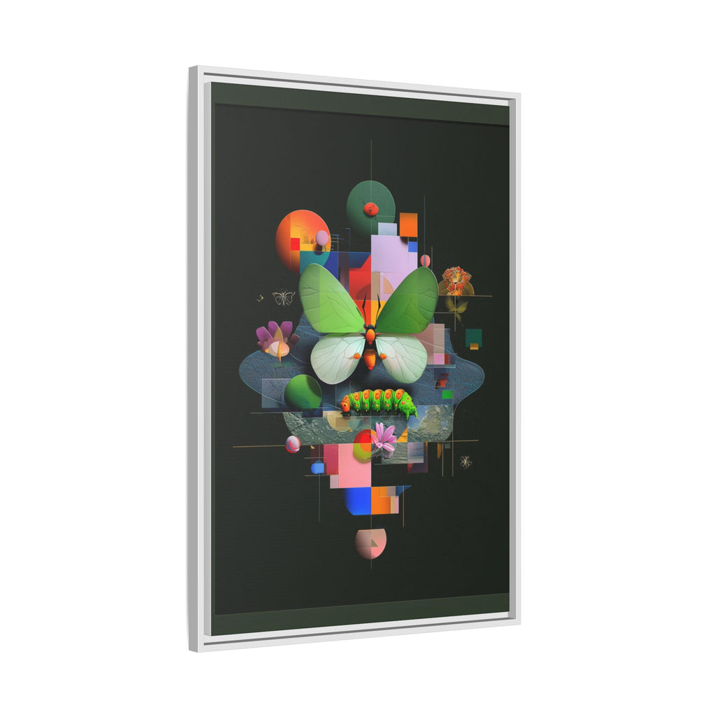 Metamorphosis Geometry Framed Print : Digital Nature Synthesis, Butterfly Abstraction   |  Personalized & Custom Orders Available