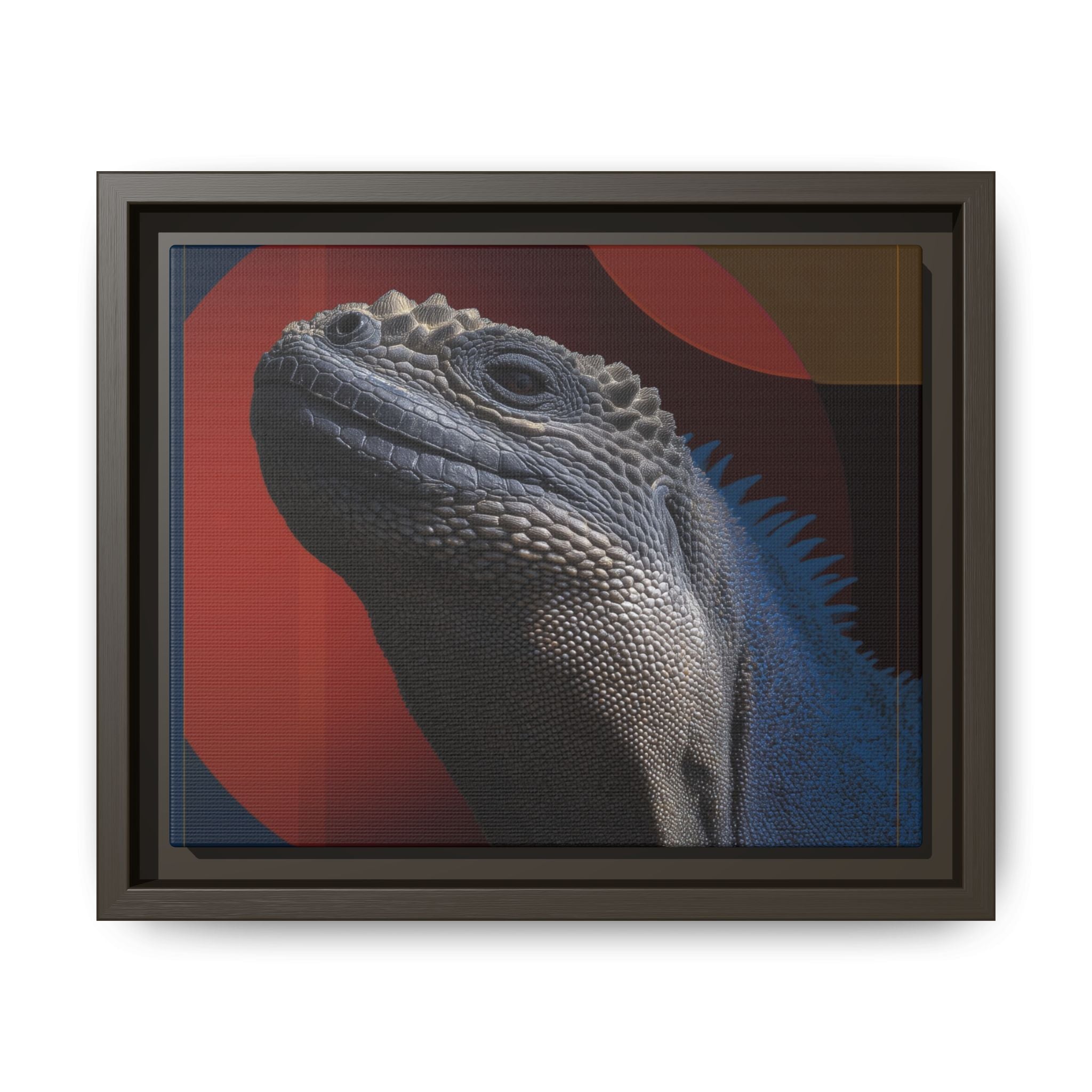 Scales of Antiquity: Prehistoric Reptilian Portrait, Abstract Geometric Composition   |    Custom Orders Available