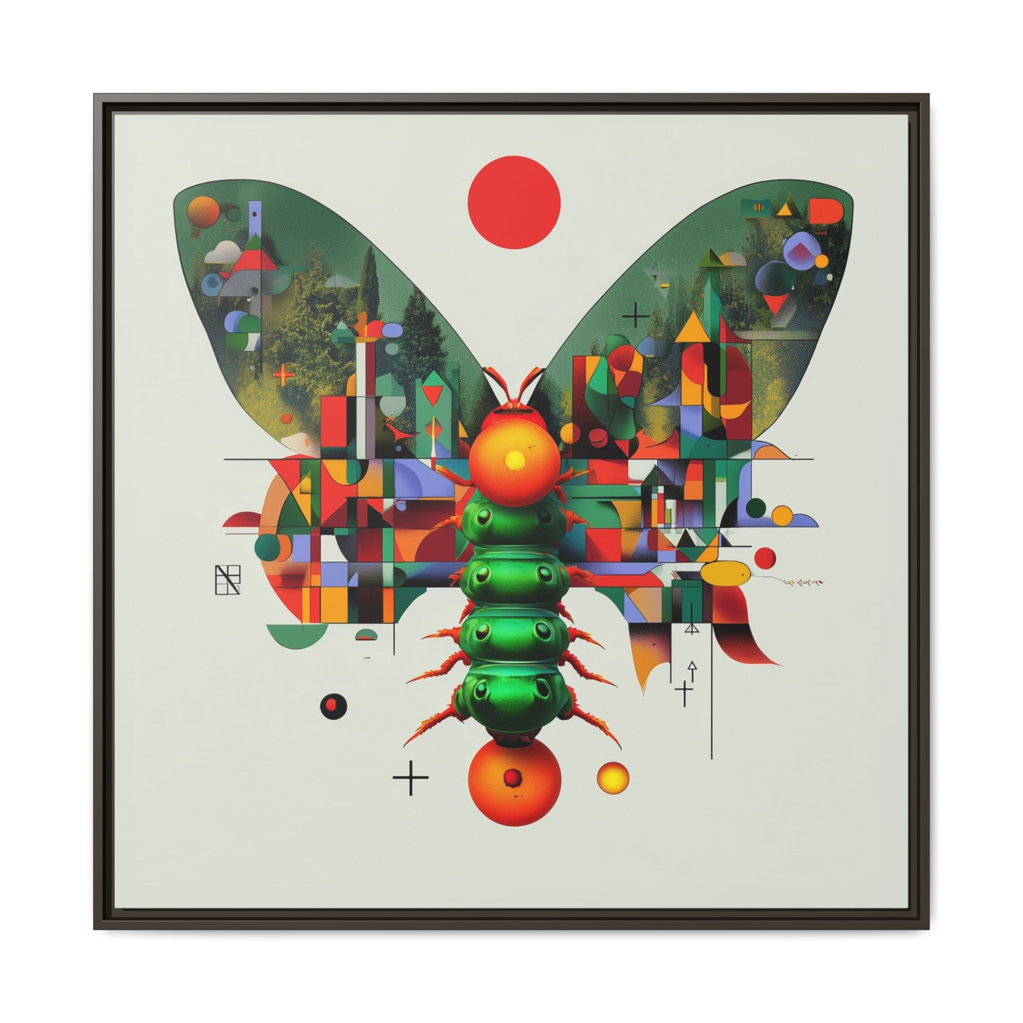 Metamorphic Geometry: Digital Butterfly Architecture, Cubist Nature Transformation   |    Custom Orders Available