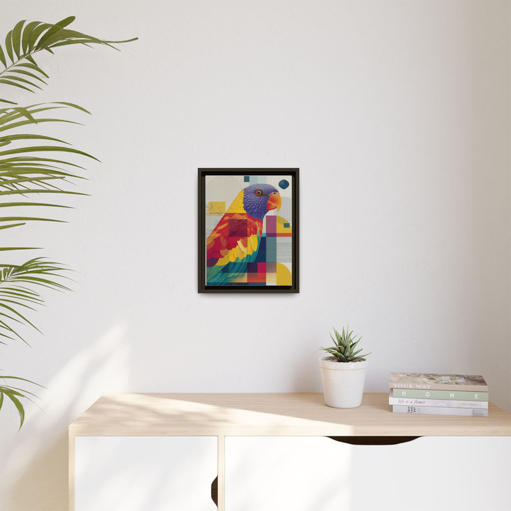Prismatic Parrot: Geometric Deconstruction, Modern Abstract Art   |    Custom Orders Available