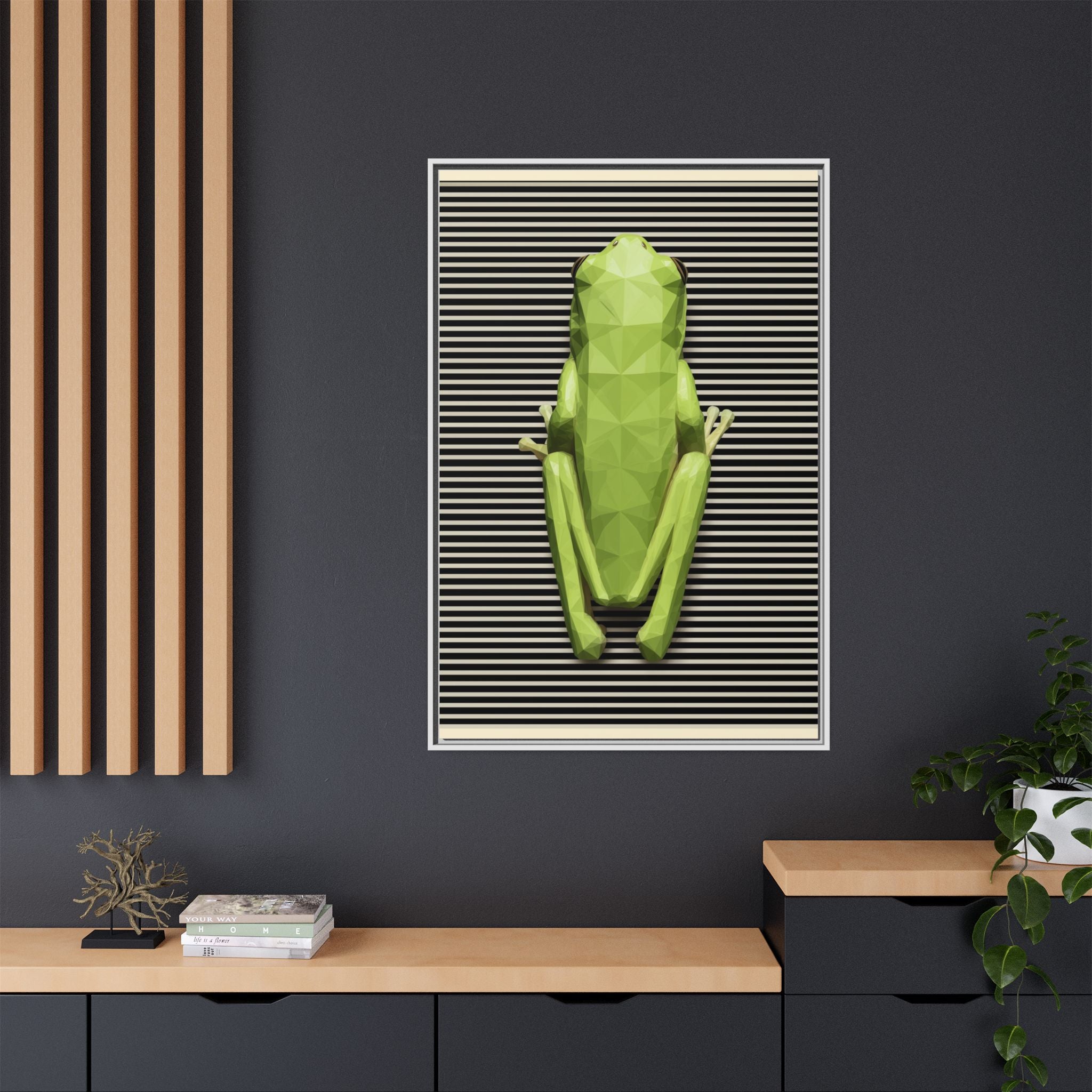 Geometric Amphibian: Low-Poly Frog Design, Digital Art Minimalism   |  Personalized & Custom Orders Available