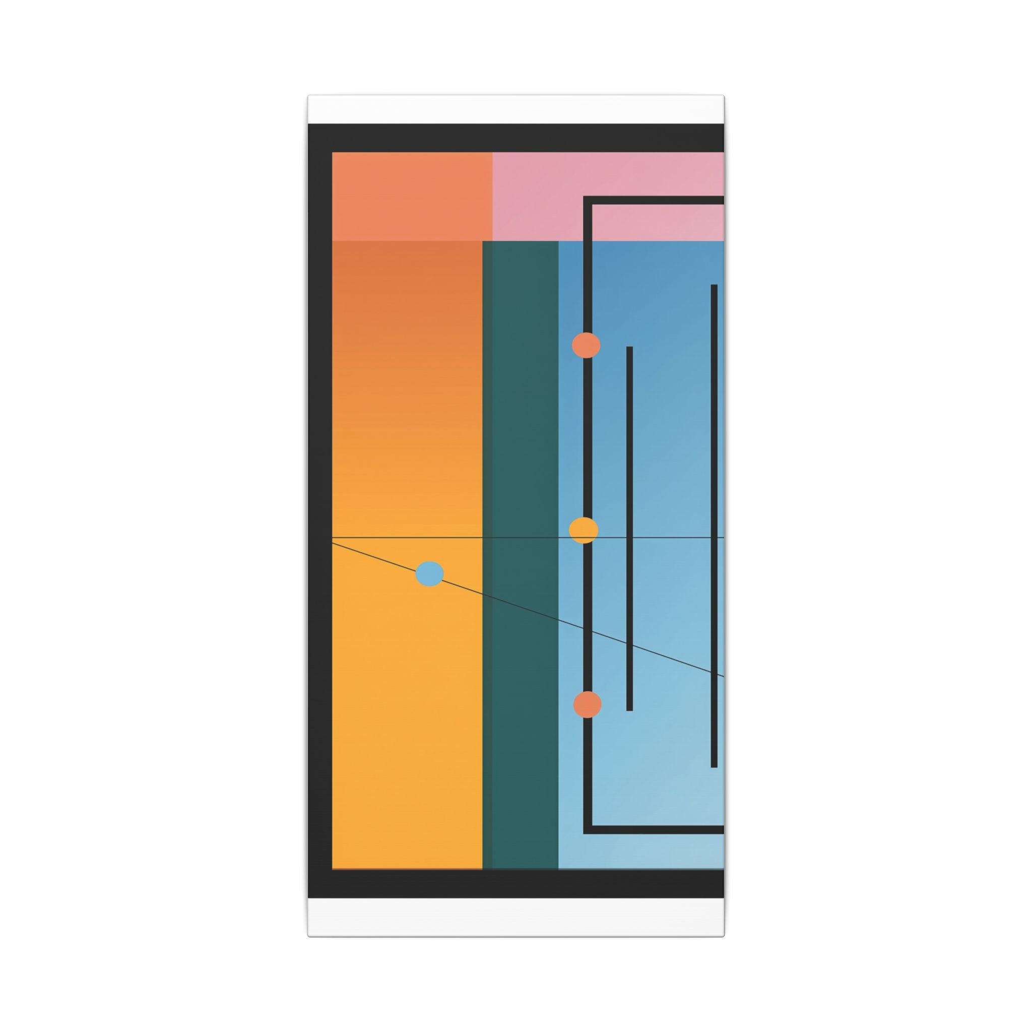 Geometric Networks: Constructivist Color Planes, Intersectional Design, Minimalist Spatial Composition   |   Custom Orders Accepted