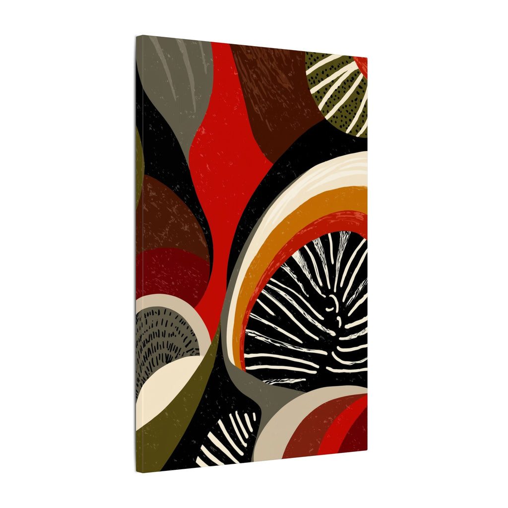 Harmonic Convergence: Organic Geometry, Mid-Century Modern Abstract, Earthy Palette Composition   |   Custom Orders Accepted