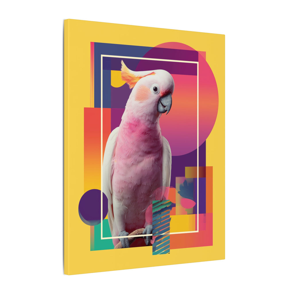 Geometric Cockatoo: Pop Art Wildlife Portrait, Modern Graphic Design Illustration   |    Custom Orders Available