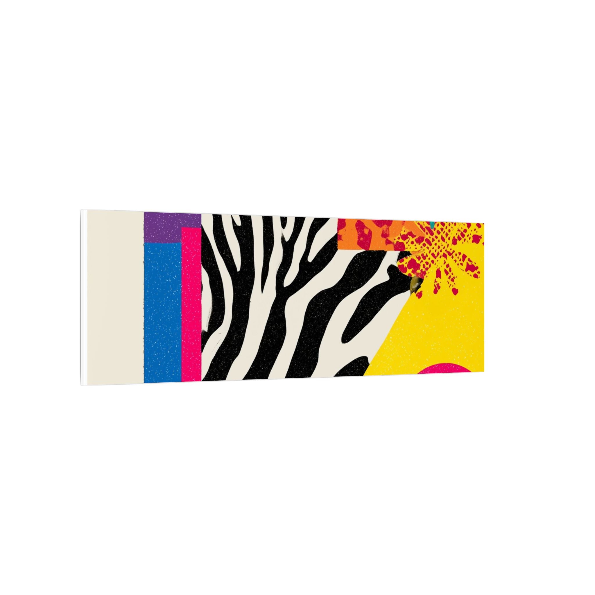 Copy of Pop Geometry: Zebra Leopard Fusion, Geometric Color Block, Modern Abstract Design   |   Custom Orders Accepted
