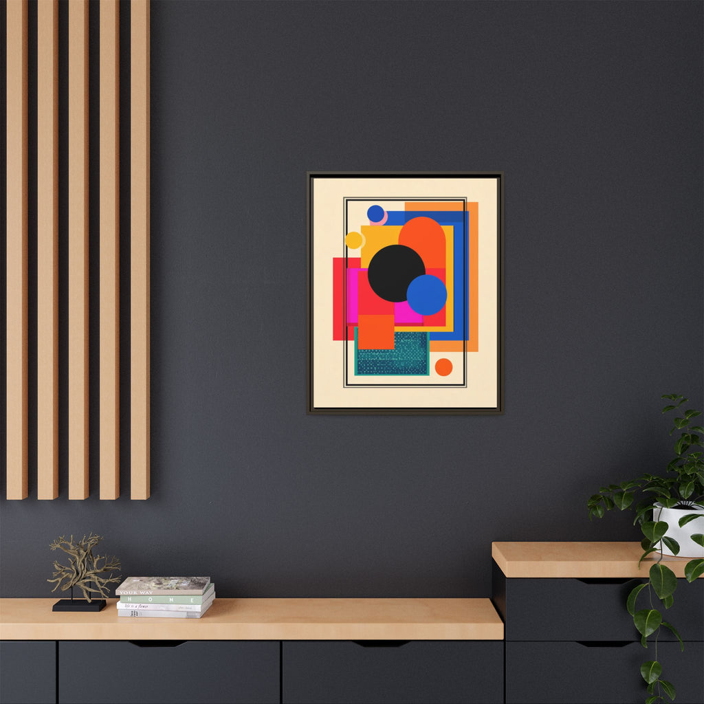 Geometric Harmony: Abstract Color Blocks, Mid-Century Modern Design, Minimalist Art Composition   |   Custom Orders Accepted