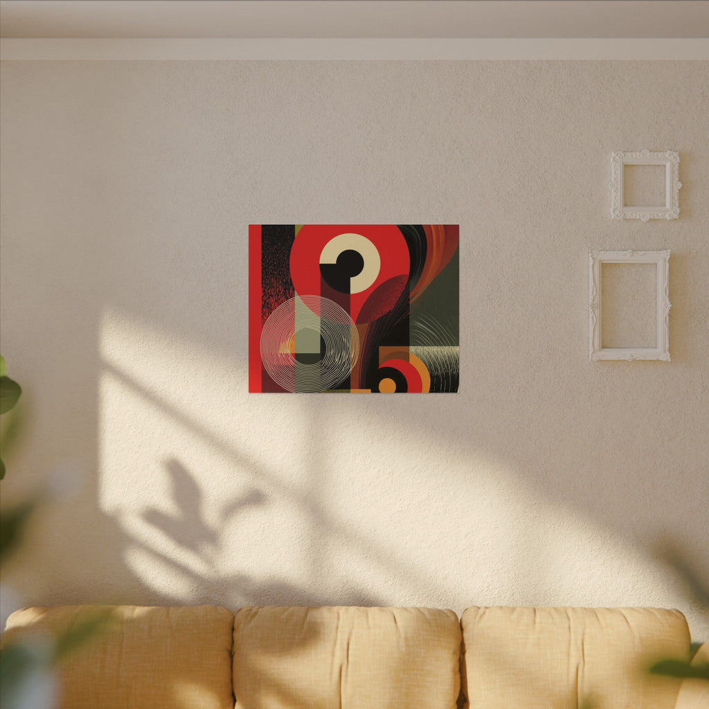 Geometric Convergence: Mid-Century Modern Abstract, Constructivist Design Principles, Bold Chromatic Composition   |   Custom Orders