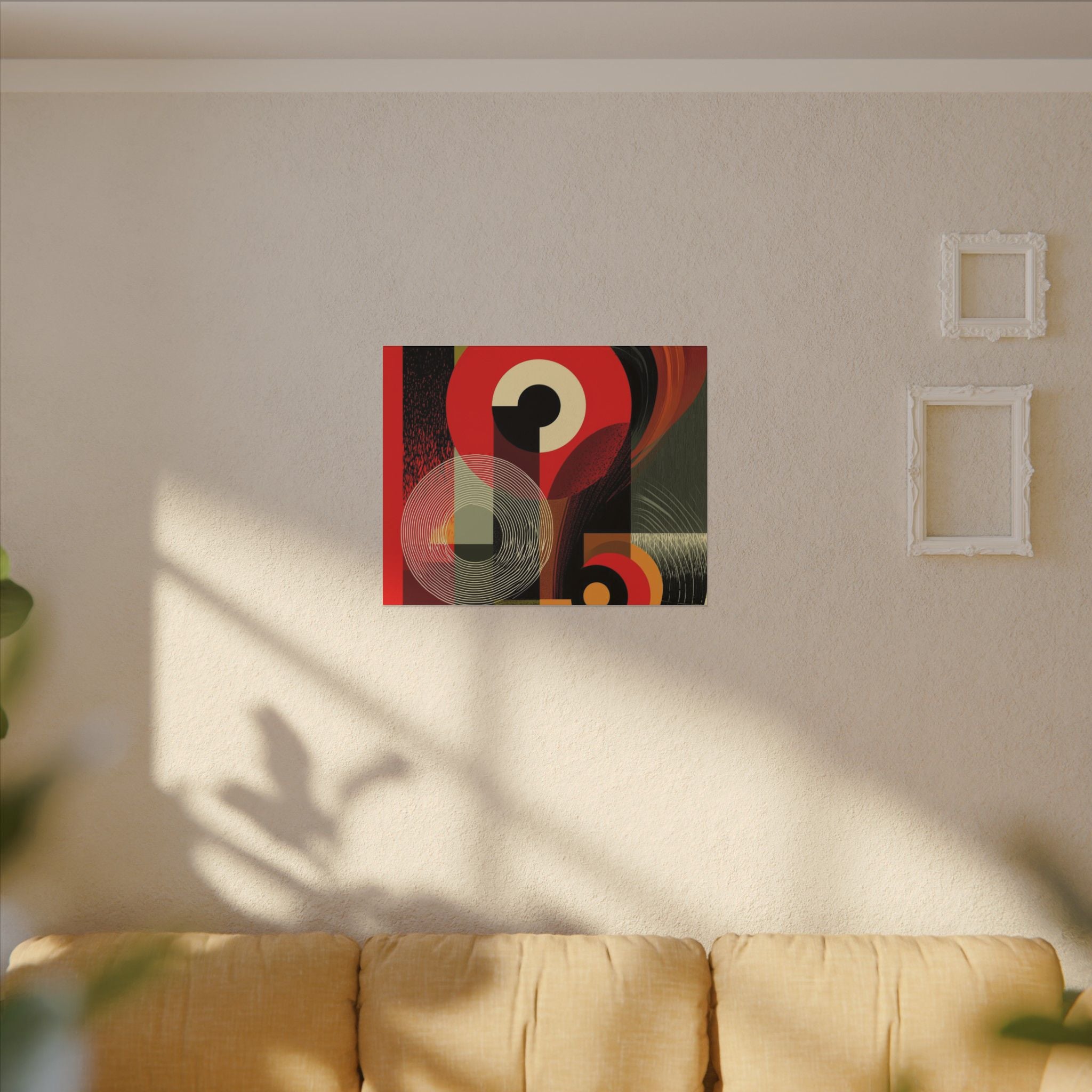 Geometric Convergence: Mid-Century Modern Abstract, Constructivist Design Principles, Bold Chromatic Composition   |   Custom Orders