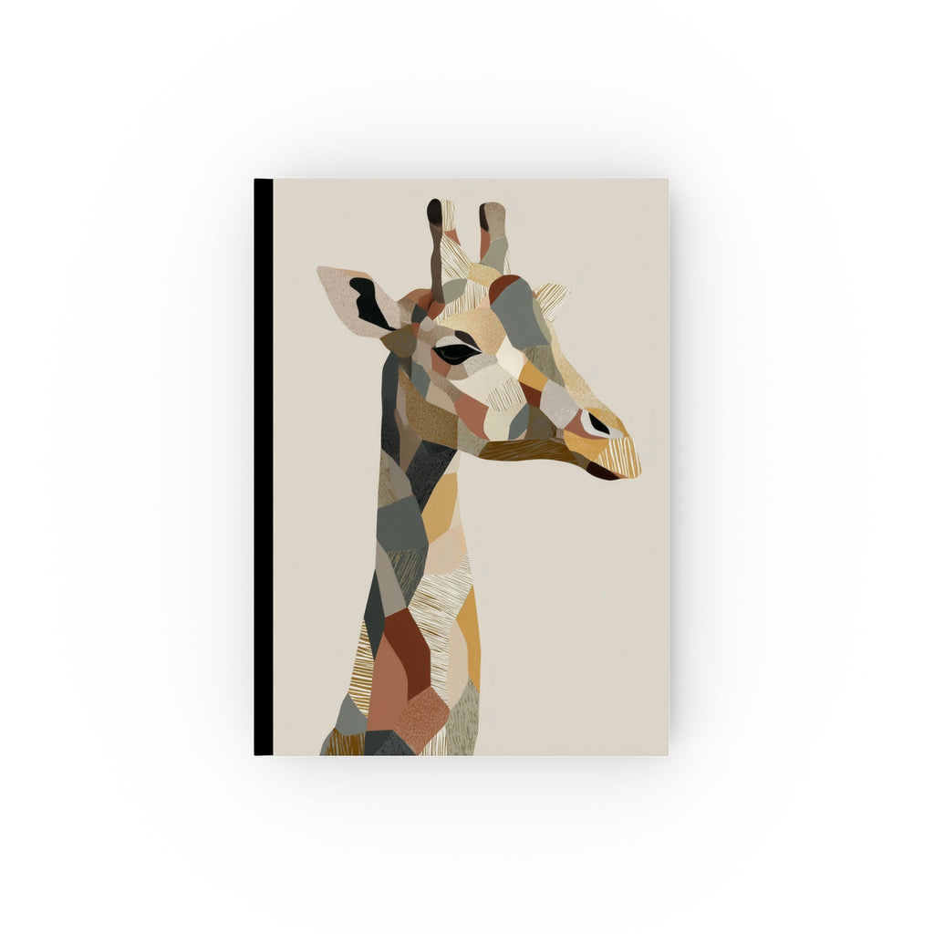 Abstract Giraffe Journal, Earthen Tones Wildlife Diary, Nature Inspired Notebook, Rustic Giraffe Notepad, Outdoor Adventure Planner