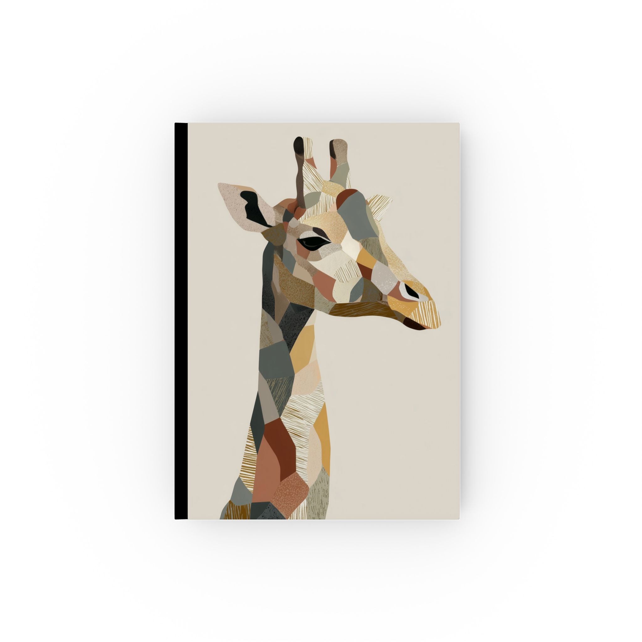 Abstract Giraffe Journal, Earthen Tones Wildlife Diary, Nature Inspired Notebook, Rustic Giraffe Notepad, Outdoor Adventure Planner