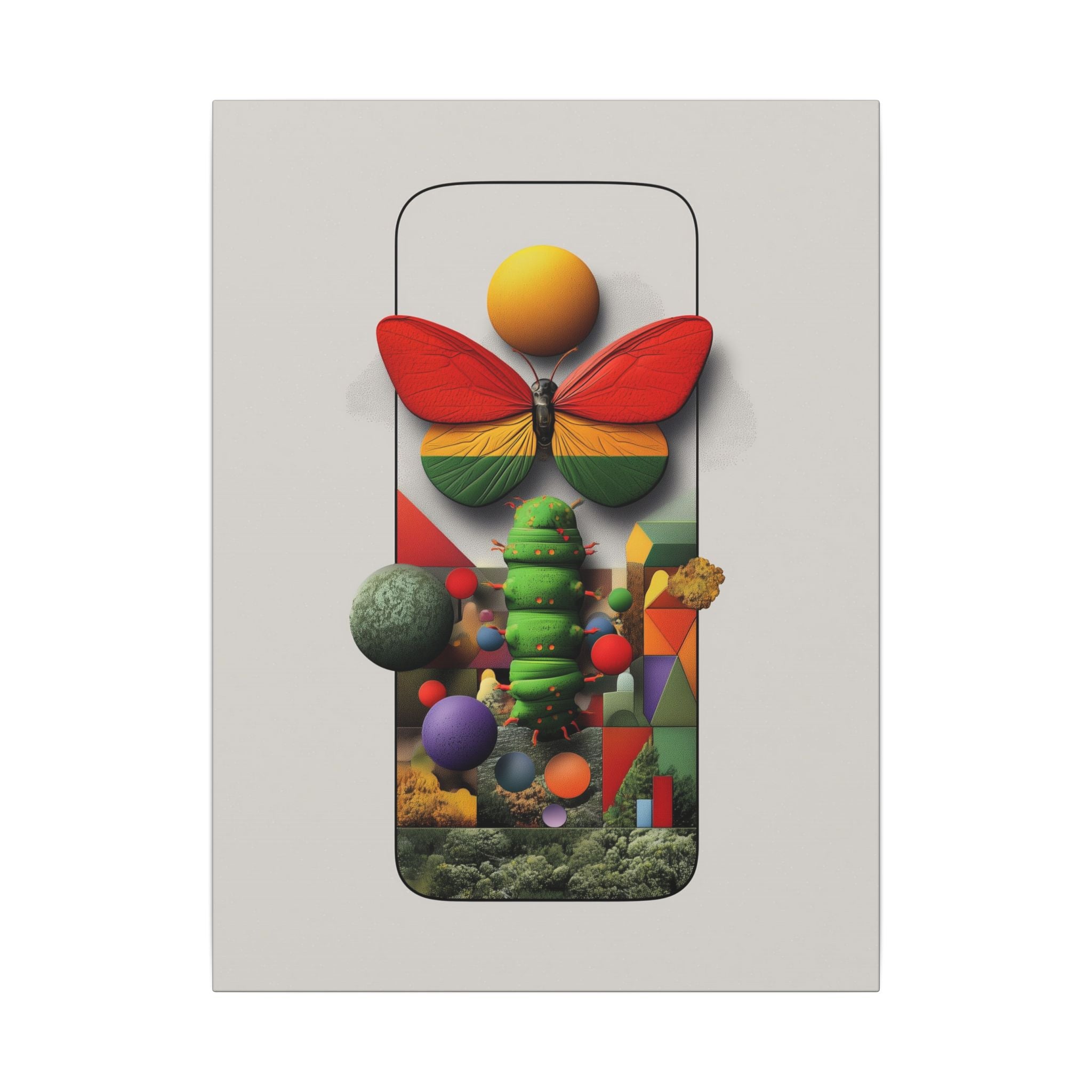 Digital Metamorphosis: Geometric Nature Remix, Surreal Smartphone Art Composition   |    Custom Orders Available