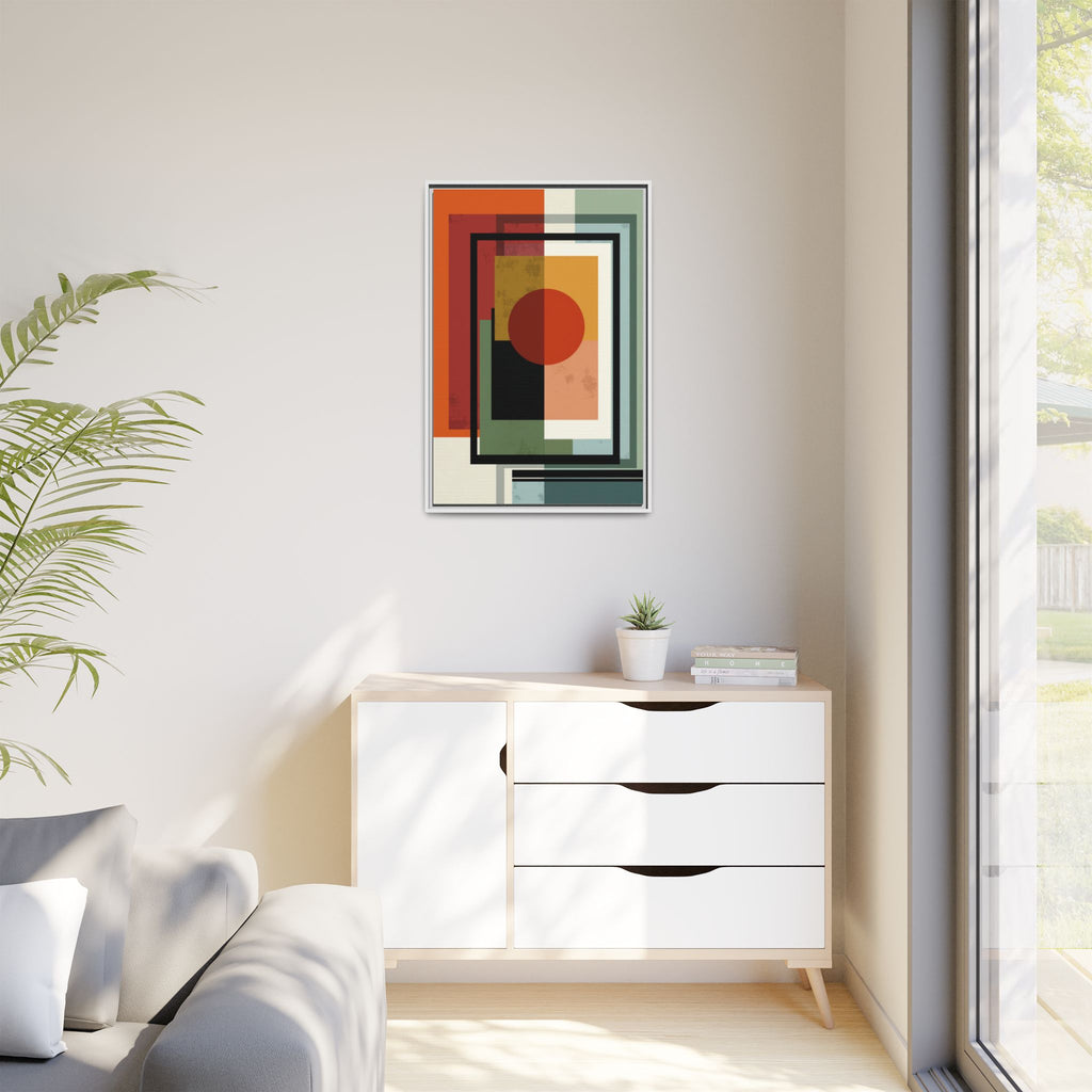 Geometric Harmonies: Mid-Century Modern Composition, Constructivist Inspiration, Abstract Rectangular Interplay   |   Custom Orders Accepted