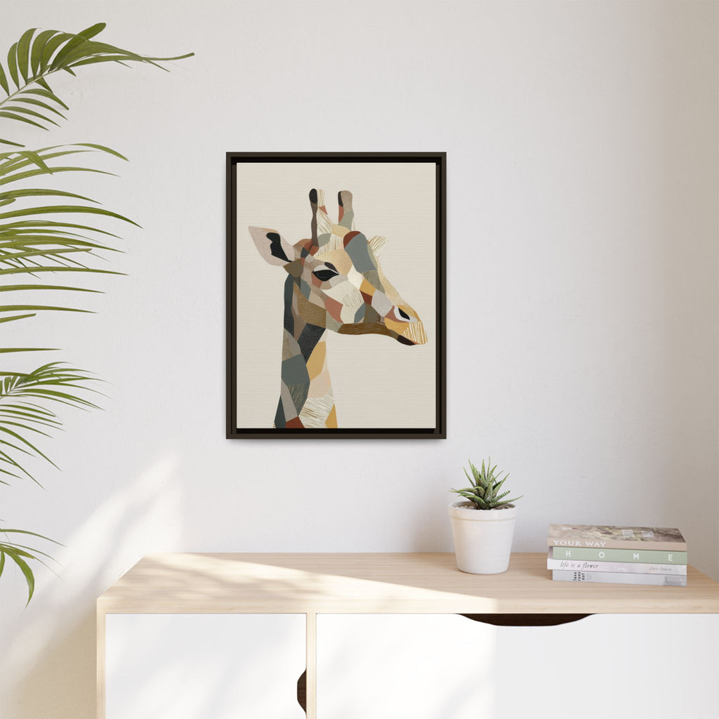 Geometric Giraffe: Cubist Wildlife Abstraction, Polygon Animal Portrait   |  Personalized & Custom Orders Available