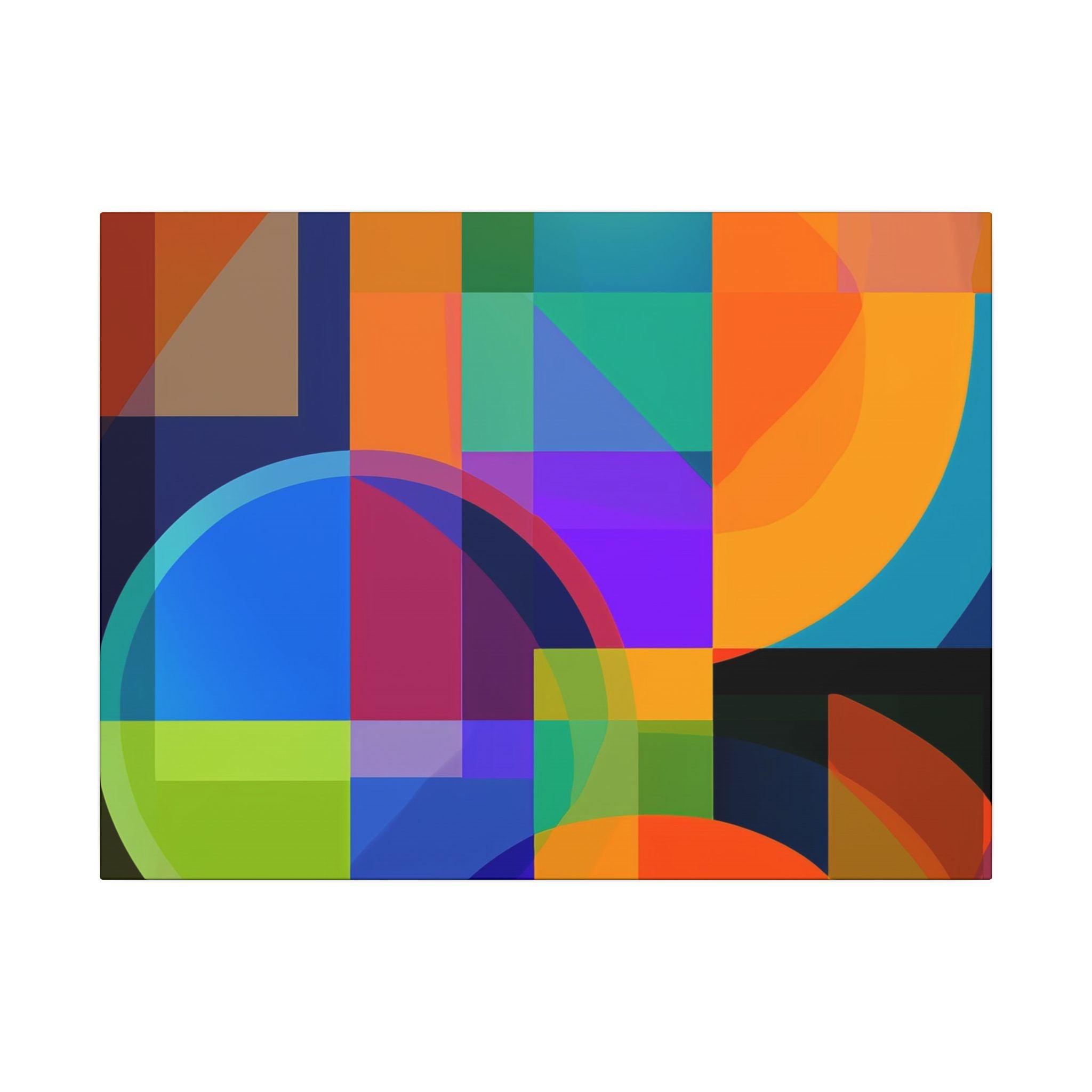 Geometric Intersections: Cubist Color Dynamics, Abstract Constructivist Design, Layered Chromatic Composition   |   Custom Orders Accepted