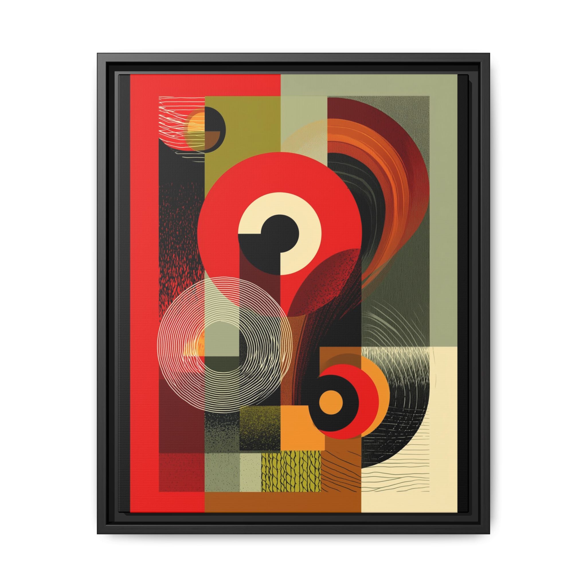 Chromatic Geometrics: Abstract Constructivist Composition, Modernist Color Blocking, Layered Circular Forms   |   Custom Orders Accepted