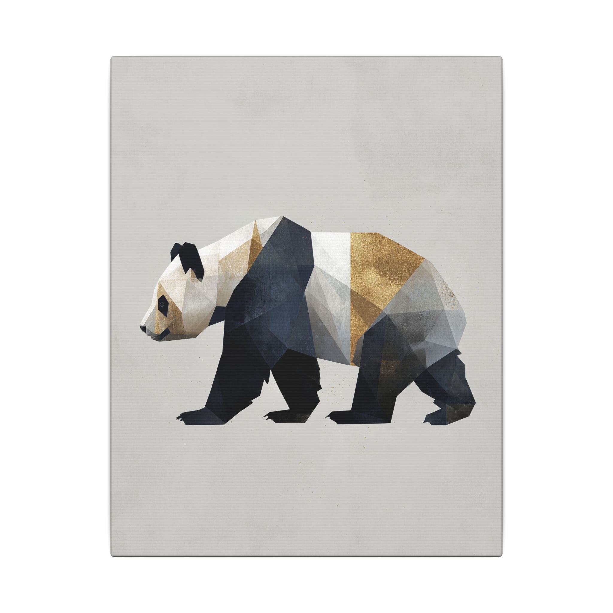 Geometric Panda: Minimalist Digital Art, Polygonal Wildlife Design, Contemporary Graphic Illustration   |  Personalized & Custom Orders