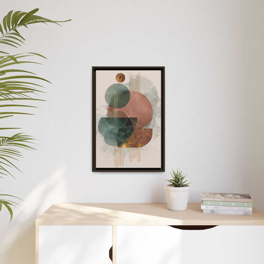 Translucent Geometries: Abstract Circles, Mid-Century Minimalism, Watercolor Layers   |   Custom Orders Accepted