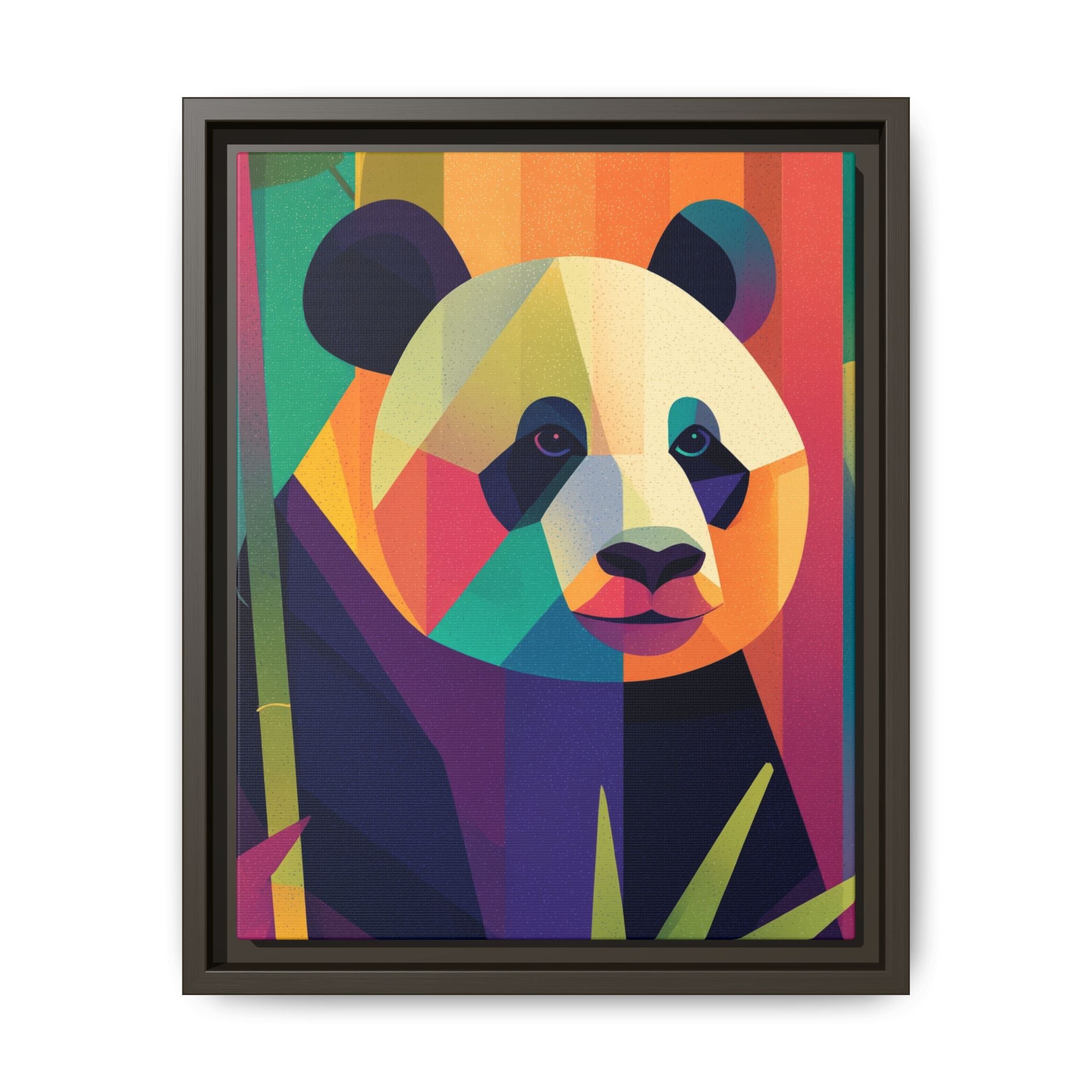 Geometric Panda Framed Print : Kaleidoscope Panda, Digital Art Illustration   |  Personalized & Custom Orders Available