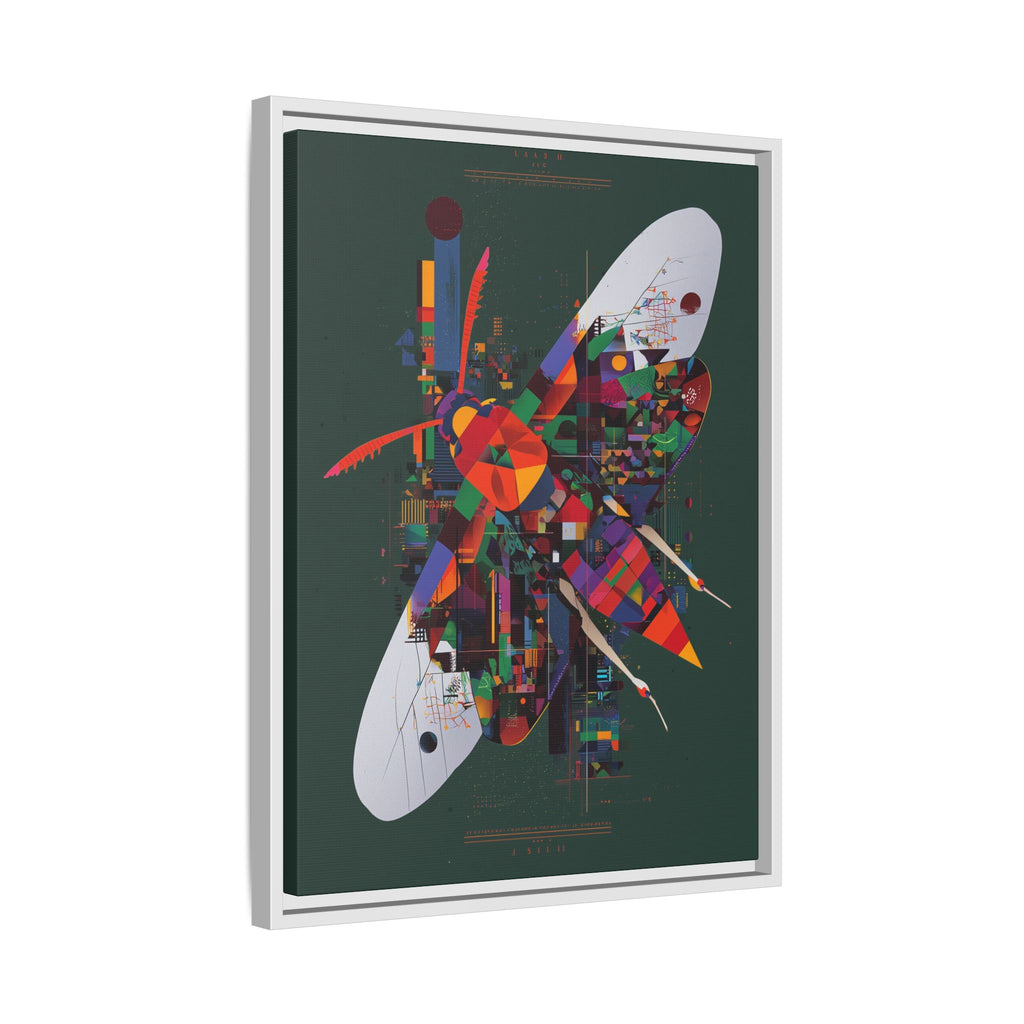 Geometric Metamorphosis Framed Print: Urban Nature Mosaic, Abstract Butterfly Fragments   |  Personalized & Custom Orders Available