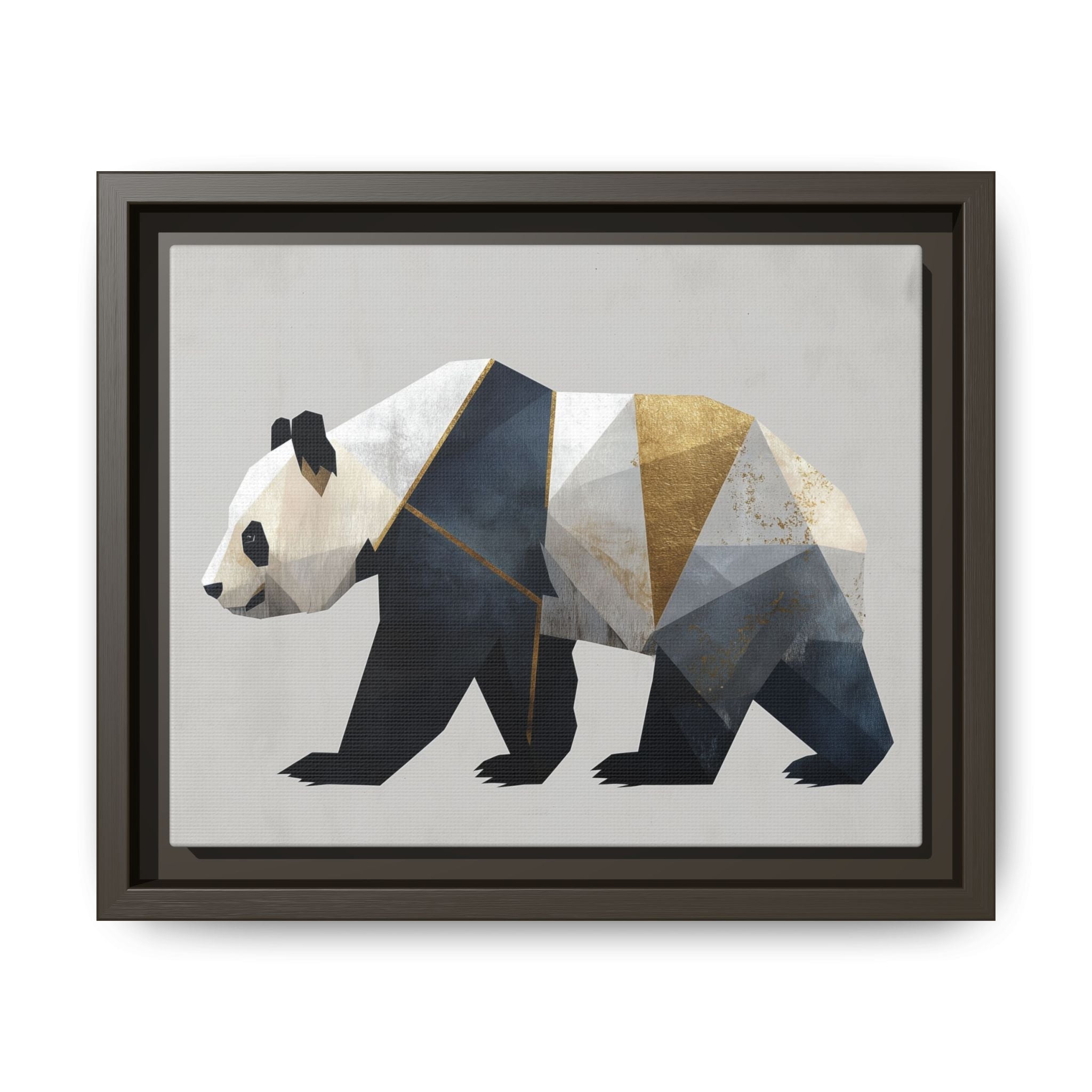 Geometric Panda: Cubist Animal Portrait, Modern Minimalist Art Style   |  Personalized & Custom Orders Available