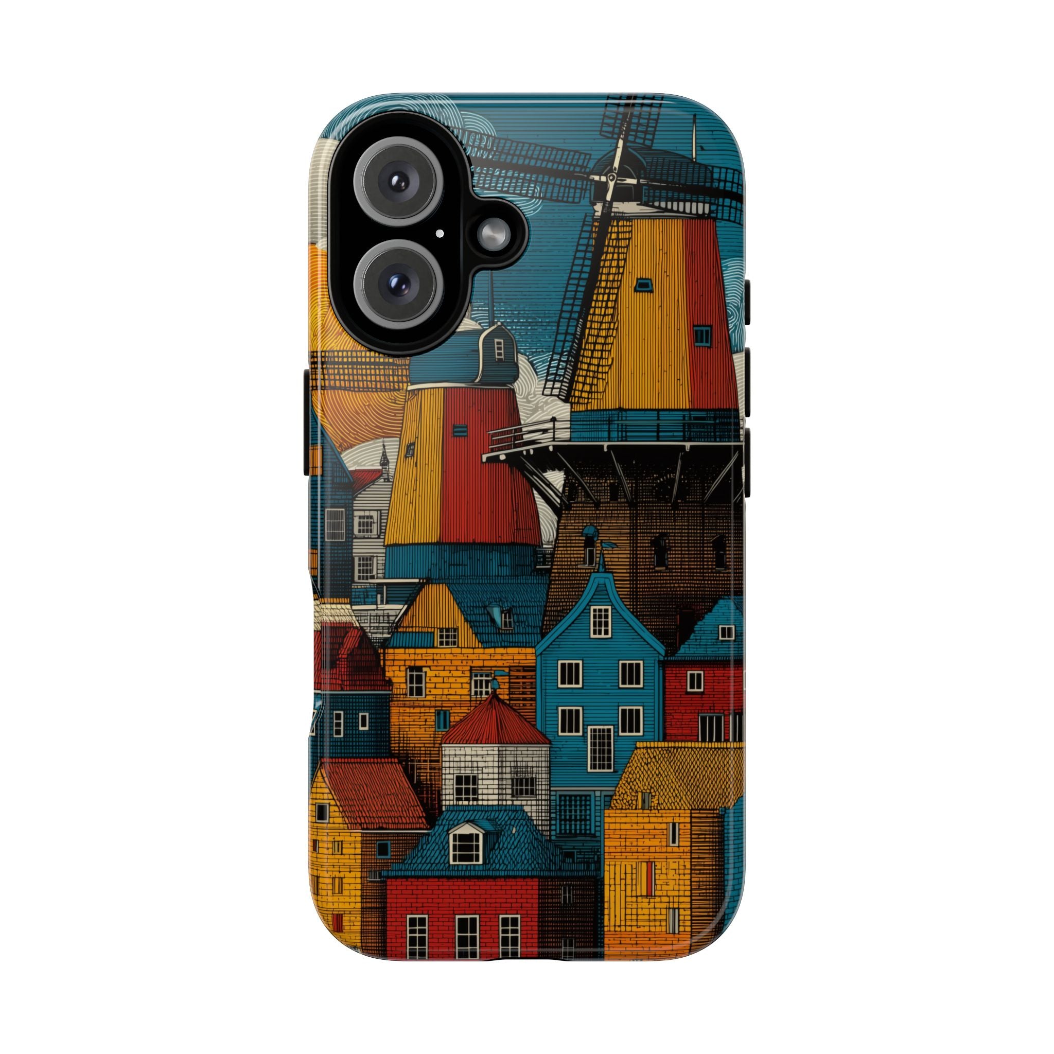 Vibrant Phone Case with Dutch Motif, Tough Cases, Customized Gifts, Unique Cell Phone Accessories, Perfect for Travel Enthusiasts