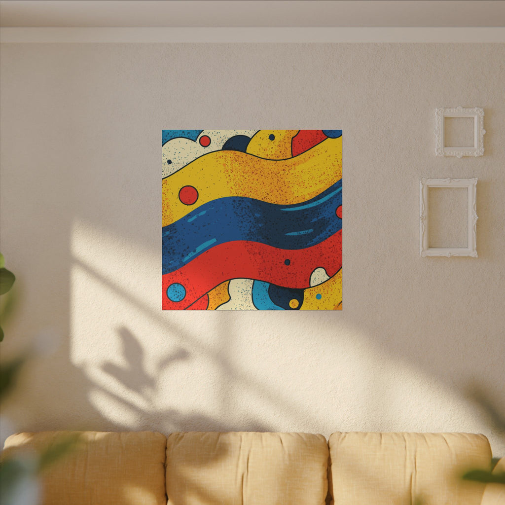 Fluid Dynamics: Retro Abstract Shapes, Mid-Century Modern Motion, Geometric Color Waves   |   Custom Orders Accepted