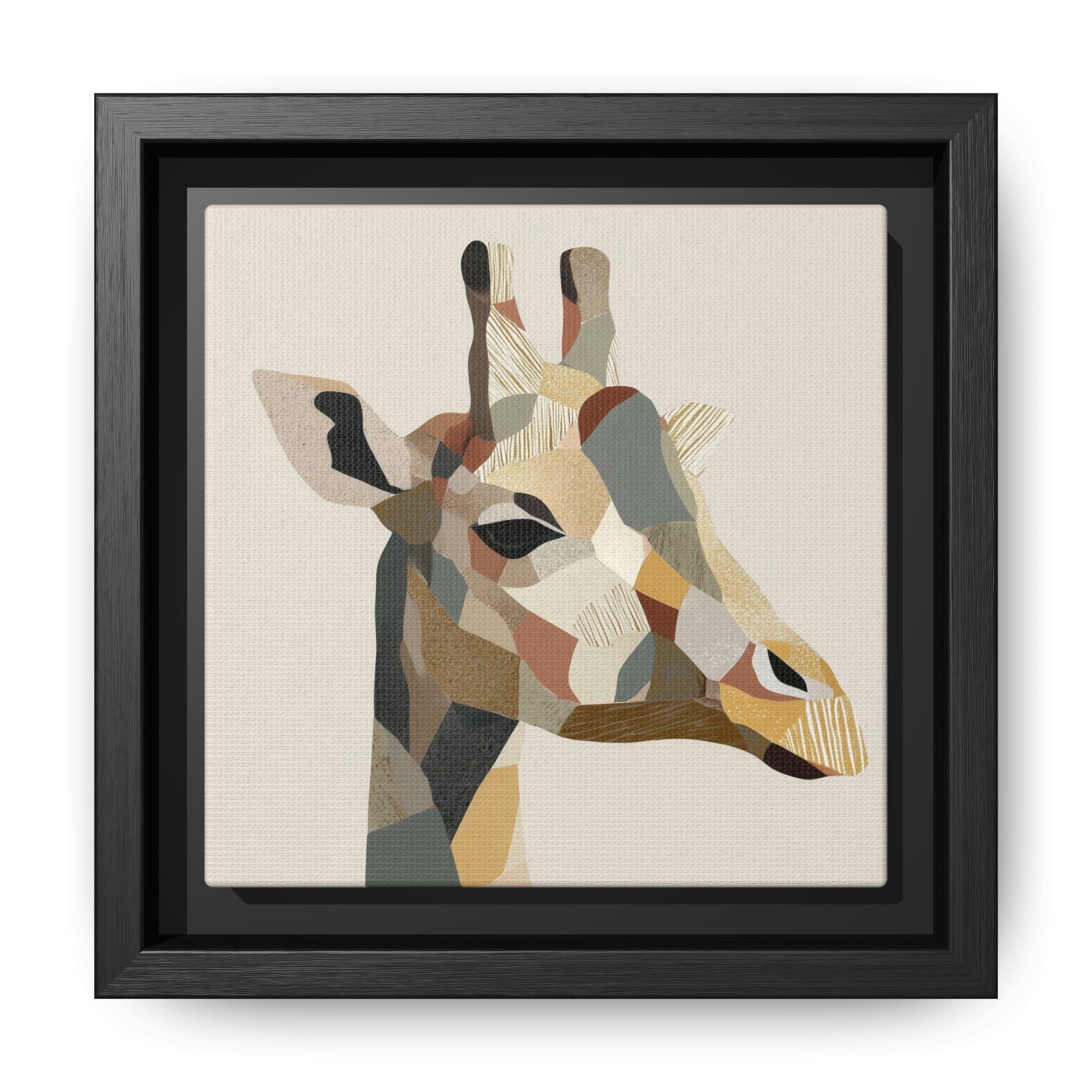 Geometric Giraffe: Cubist Wildlife Abstraction, Polygon Animal Portrait   |  Personalized & Custom Orders Available