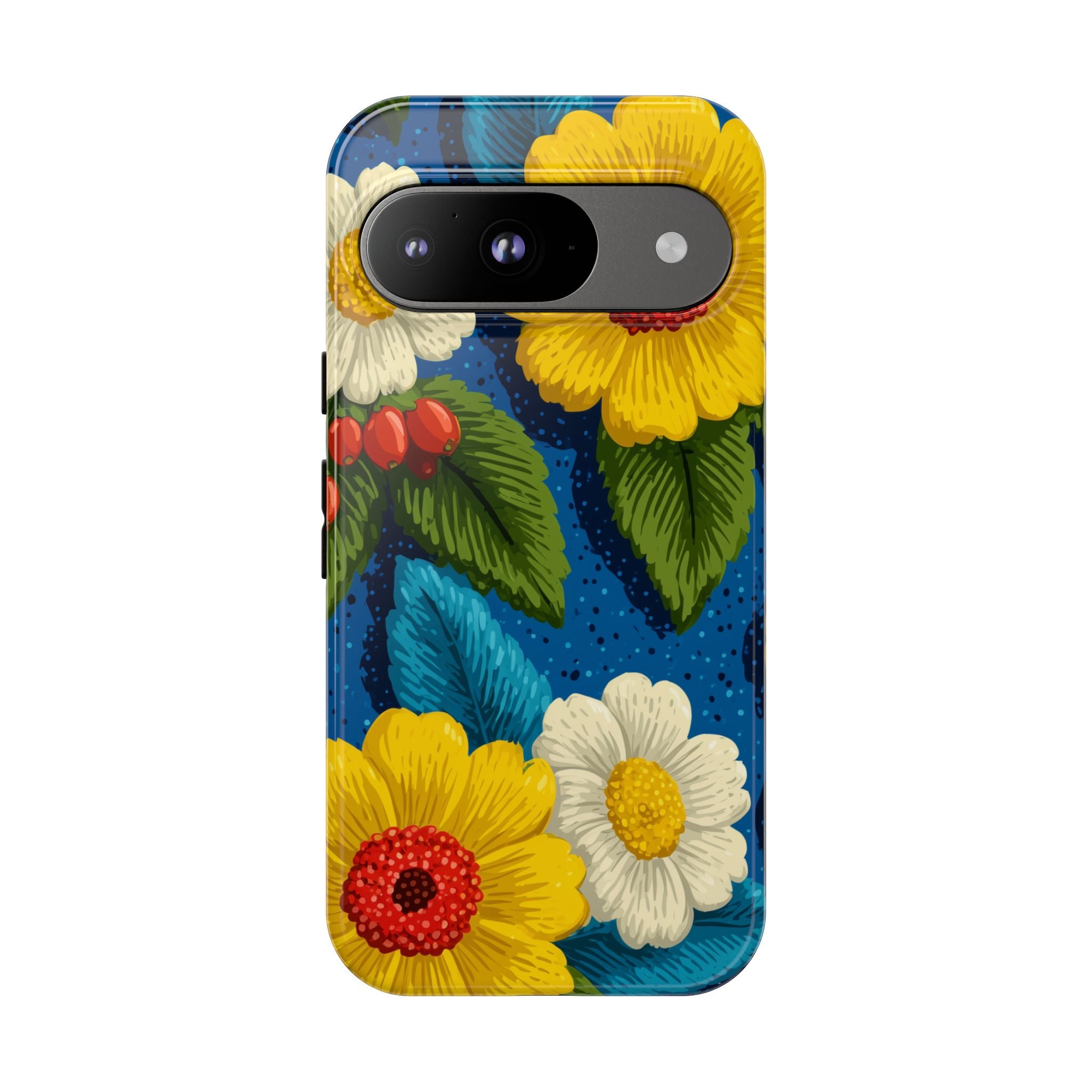 Summer Tough Cases: Floral Fine Art Phone Case, Fun Beach Vibe Phone Accessory, Summer Travel Gift, Colorful Phone Cover, Casual Style Tech